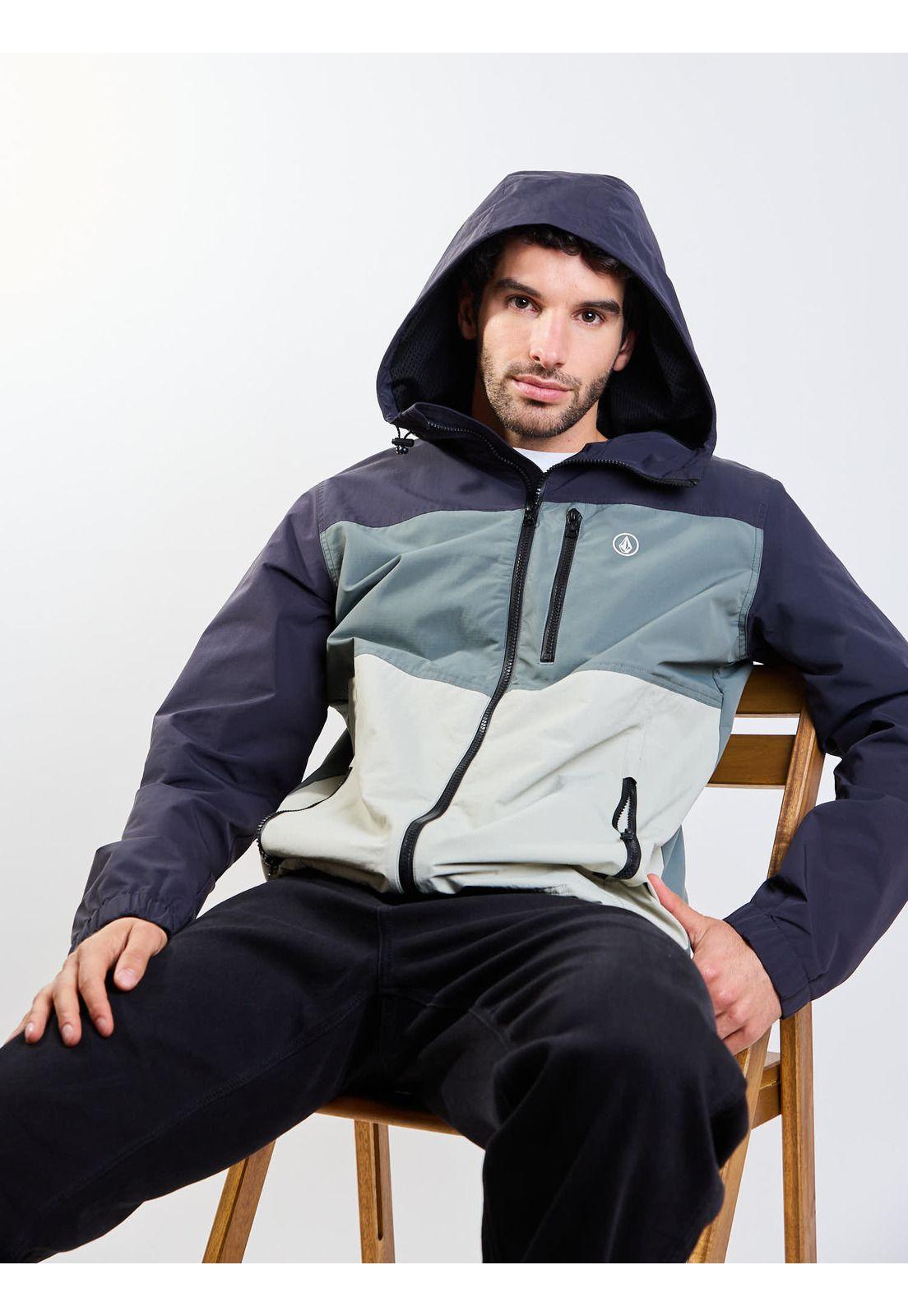Cortaviento Ripmark Verde Hombre Volcom-8