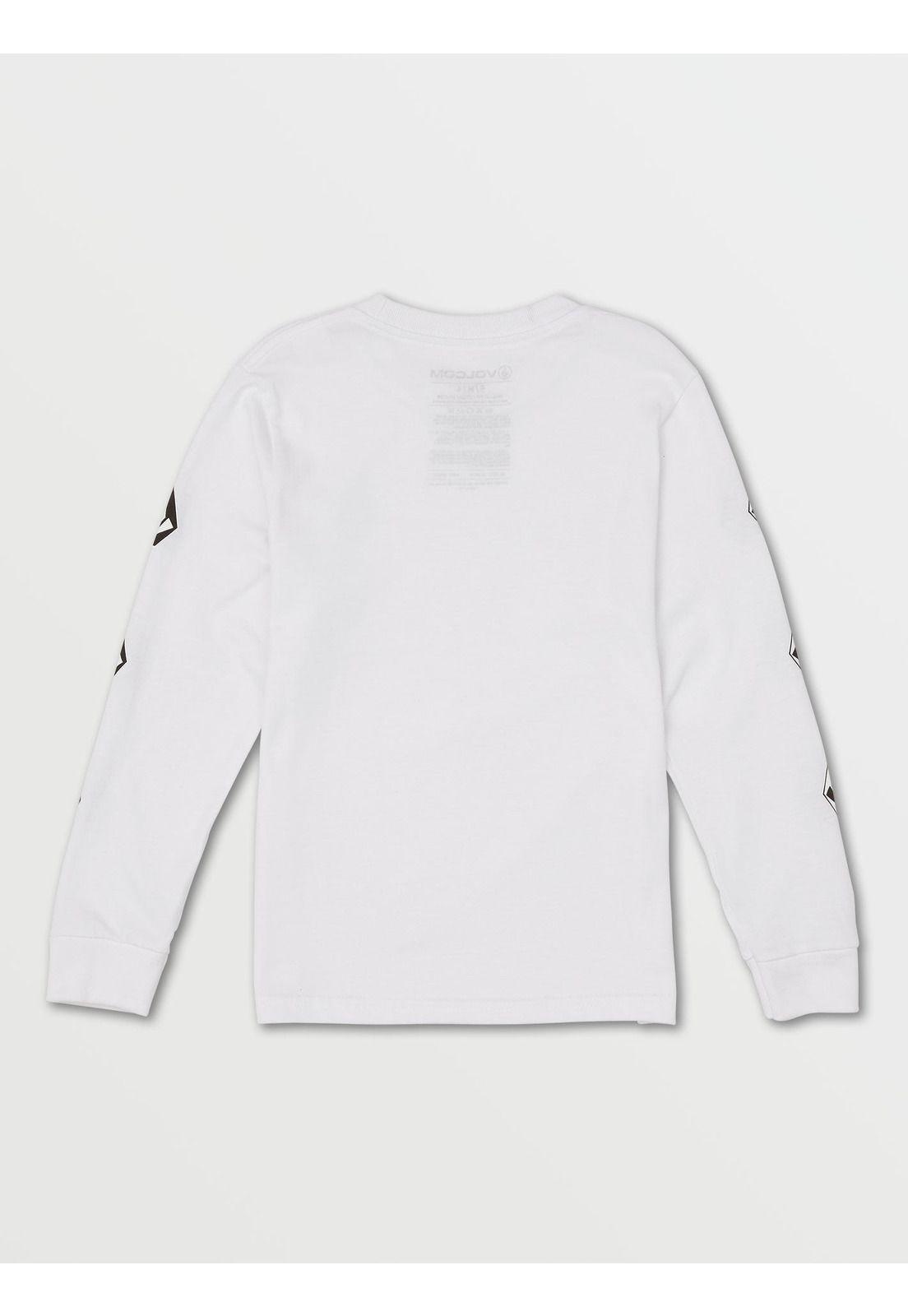 Polera Juvenil  DEADLY STONES L/S TEE YOUTH Blanco Volcom-1