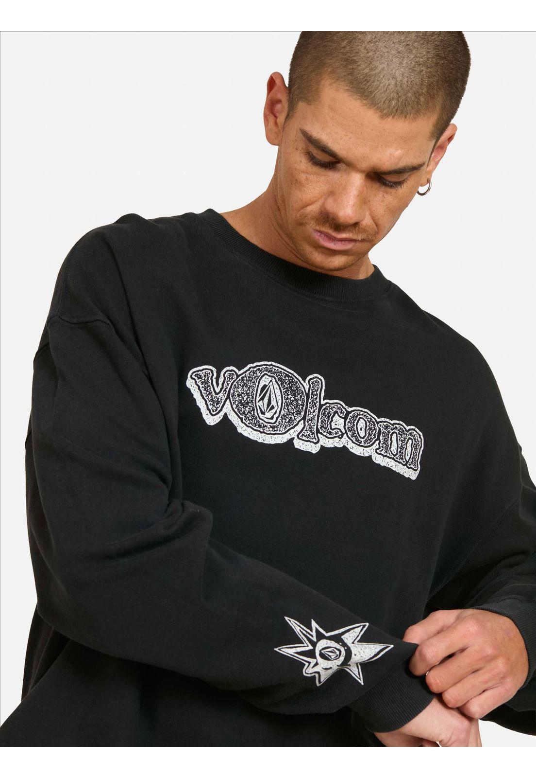 Poleron CR Trick Negro Hombre Volcom-2