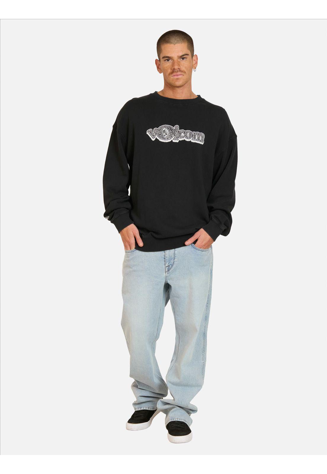 Poleron CR Trick Negro Hombre Volcom-3