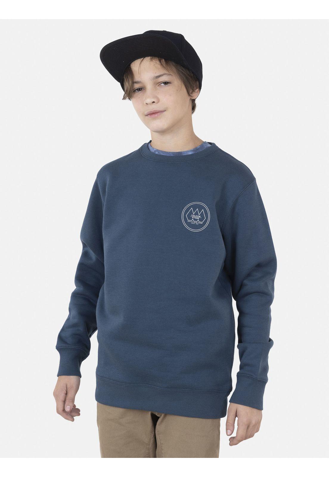 Poleron Juvenil TRISTONE CREW J Azul Volcom-0