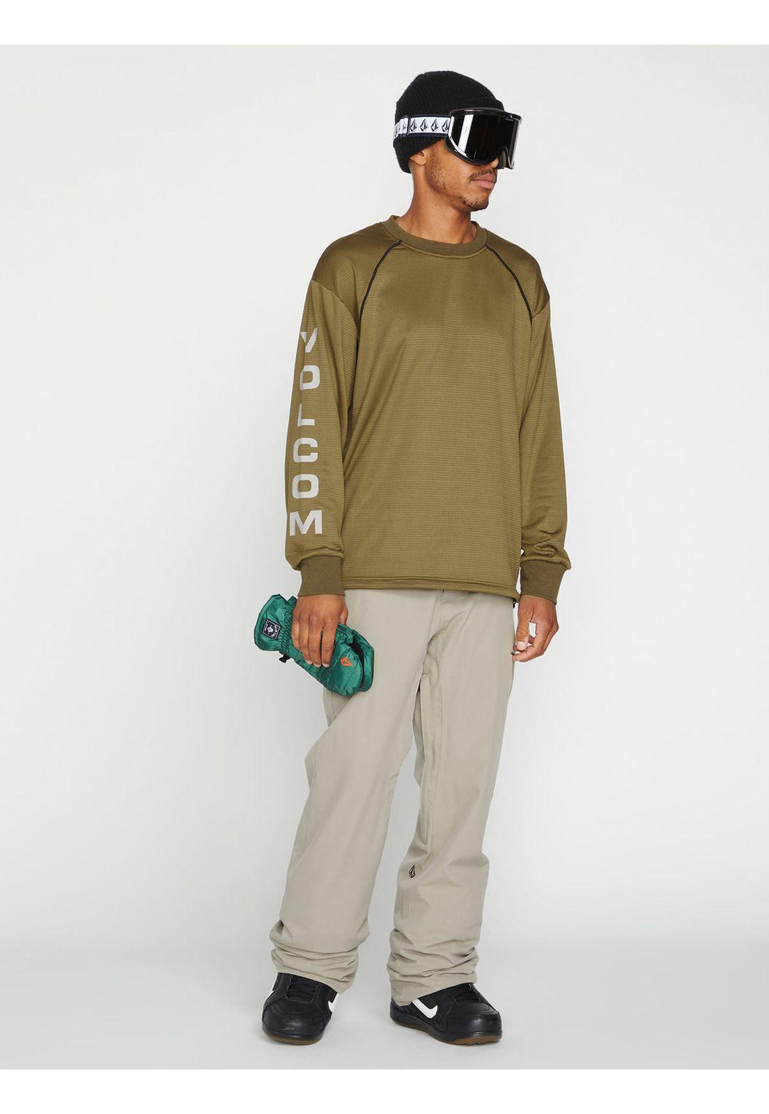 Pantalon Freakin Snow Chino Hombre Cafe Volcom-0