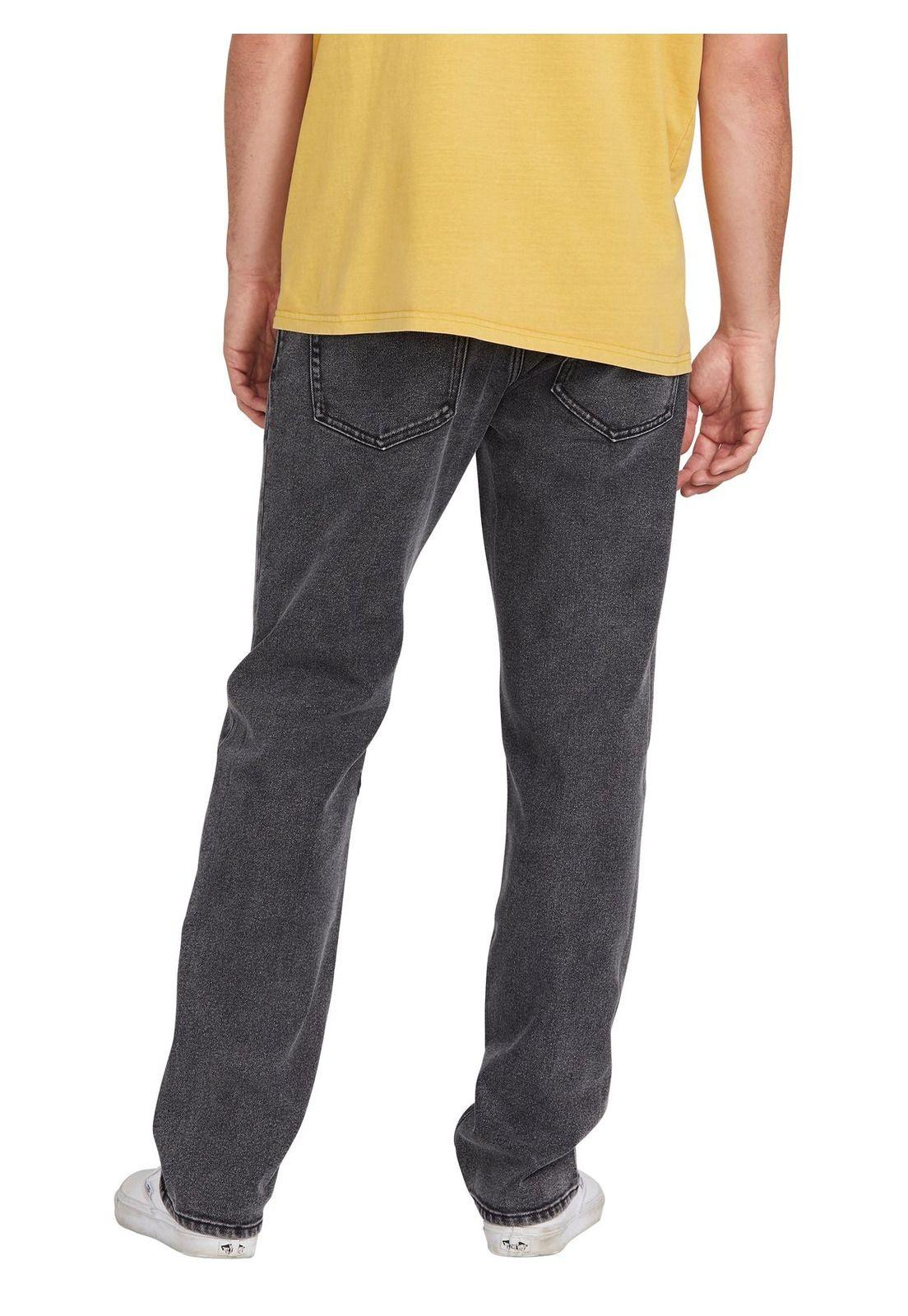 Jeans Regular Fit Gris Hombre 7N151-MI21 Volcom-1