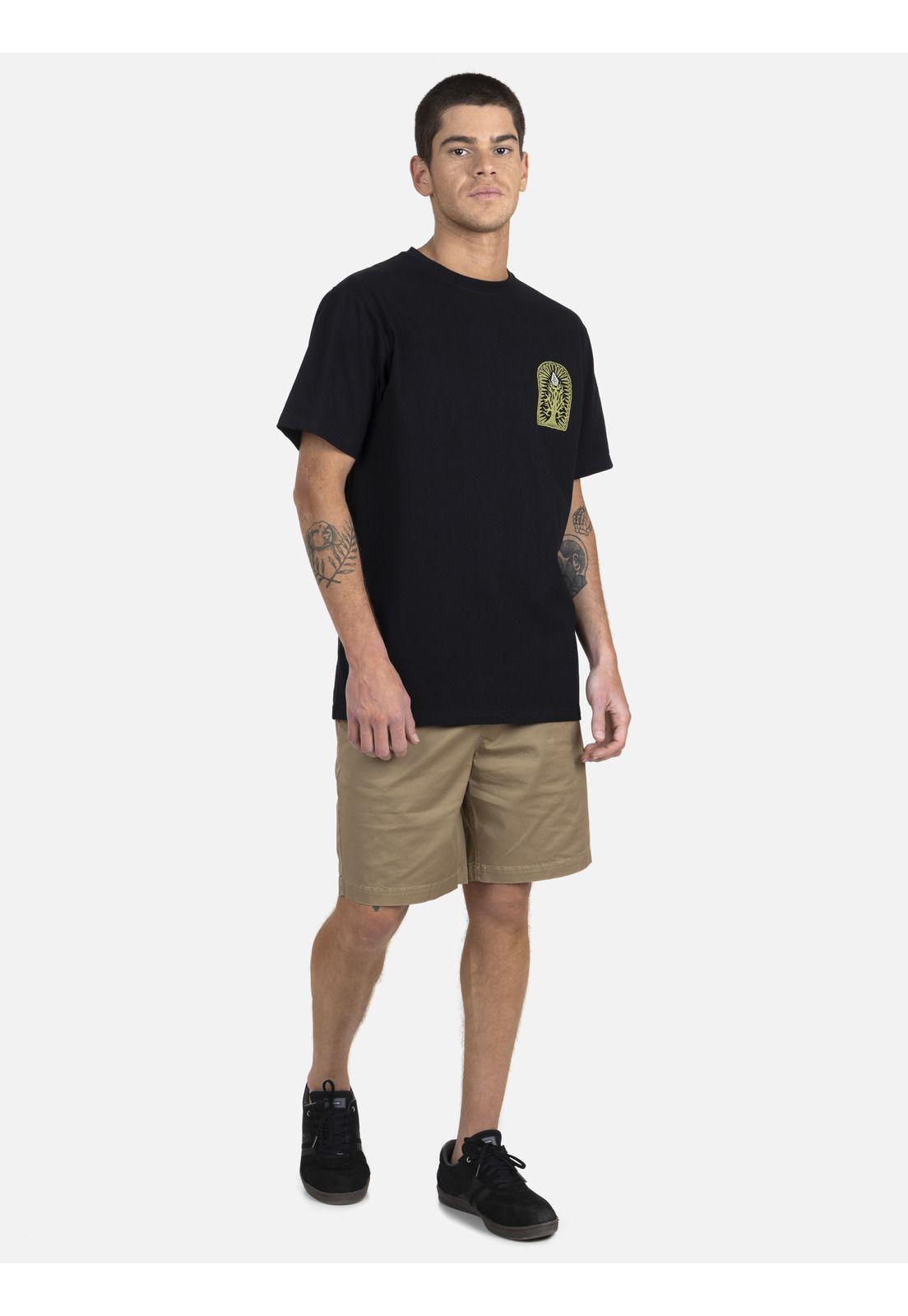 Polera M/C Básica Hombre 7P116-MV22 Negro Volcom-3