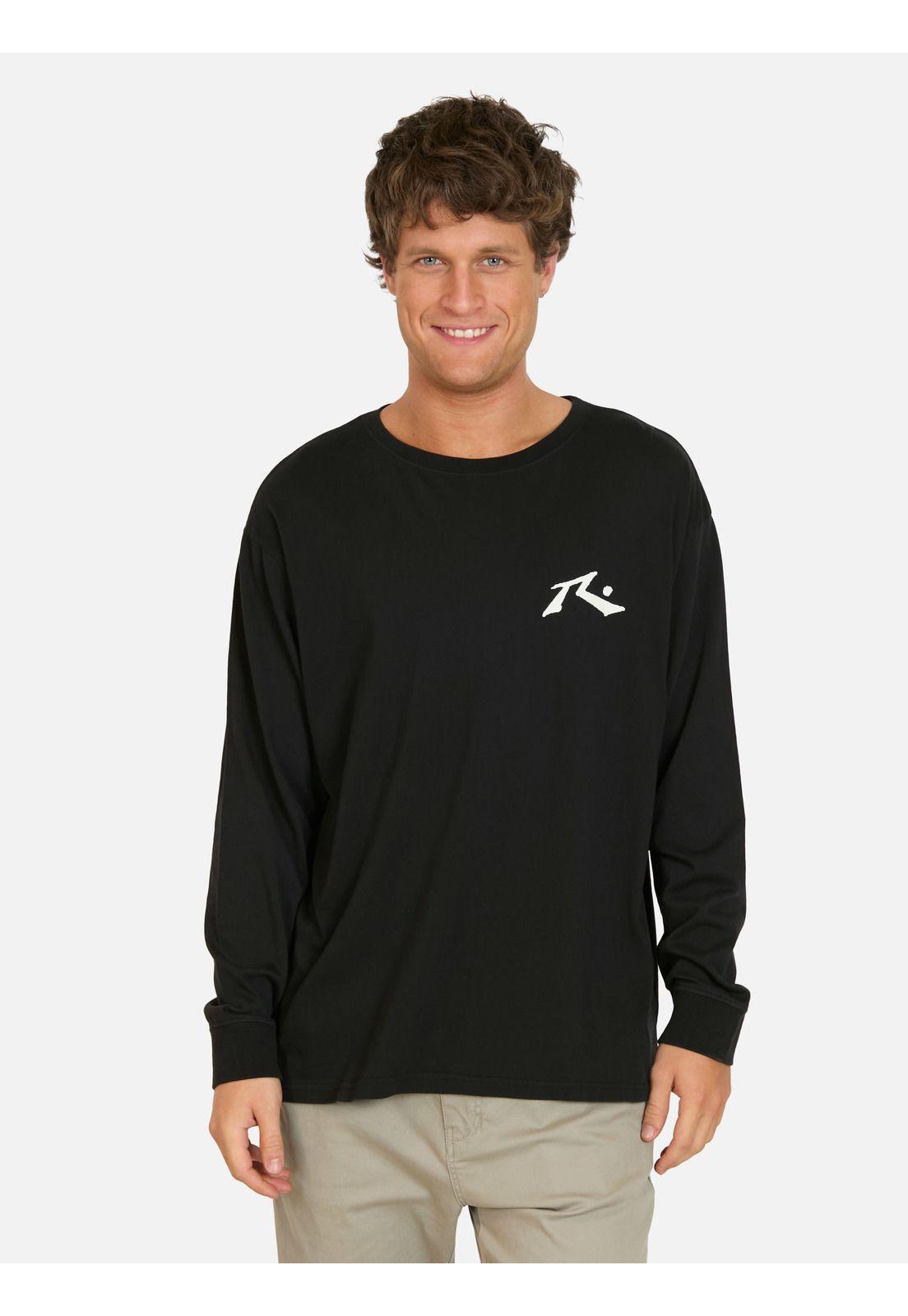 Polera ML Collage Negro Hombre Rusty-0