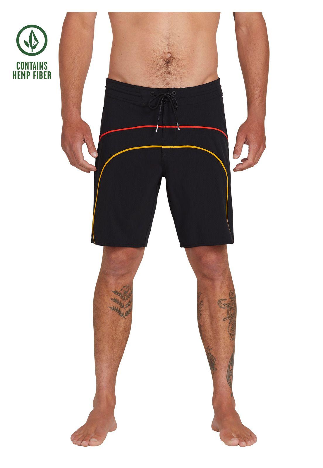 Traje De Baño Microfibra Hombre 7T105-MV21 Negro Volcom-0