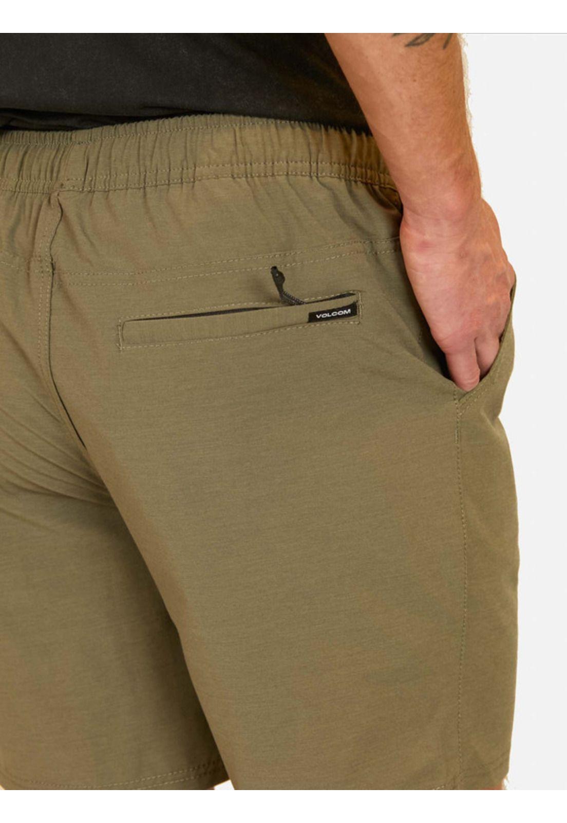 Bermuda Volcom Hybrid Melange Verde Hombre Volcom-2
