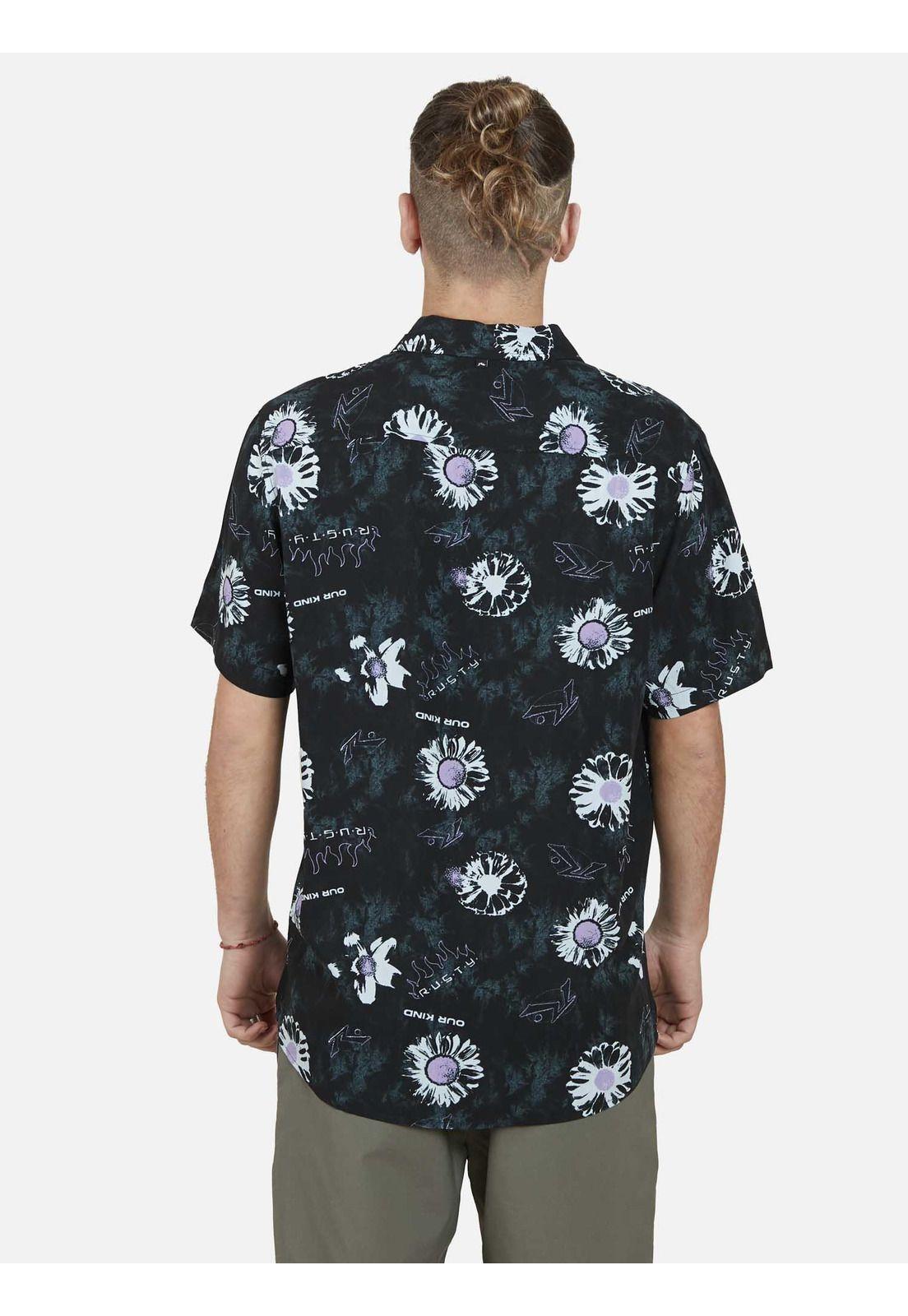 Camisa RAYS SHORT SLEEVE SHIRT Hombre Multicolor Rusty-1