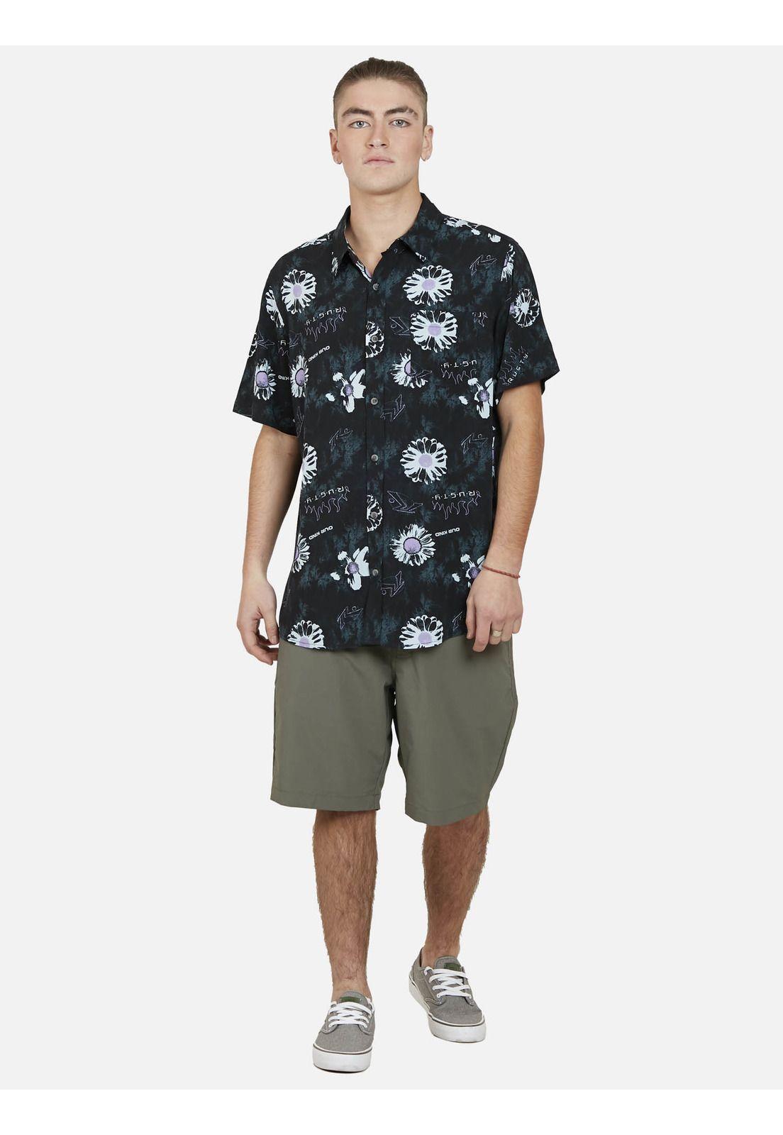 Camisa RAYS SHORT SLEEVE SHIRT Hombre Multicolor Rusty-2