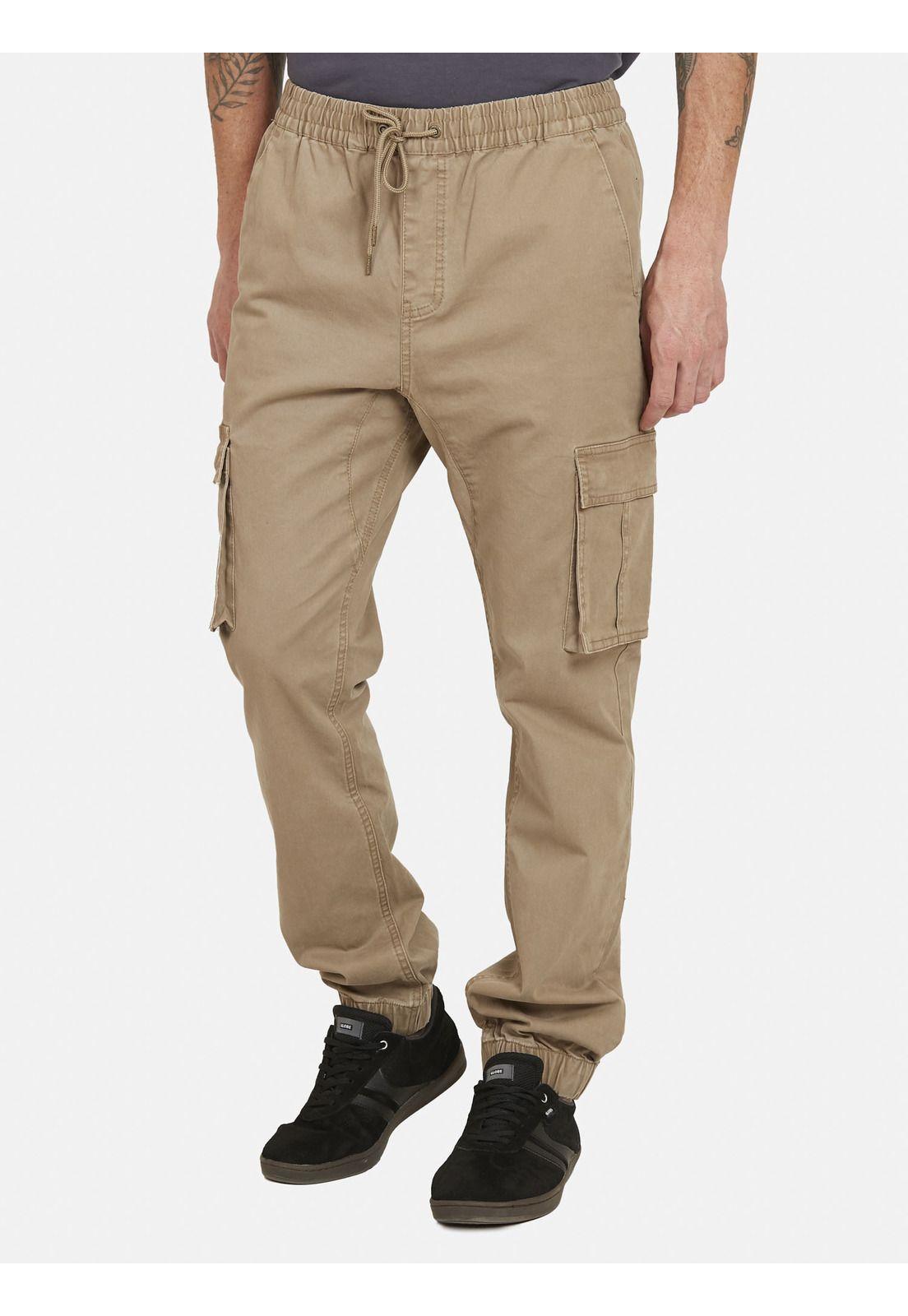 Pantalon JOGGER CARGO FIT Hombre Beige Volcom-0