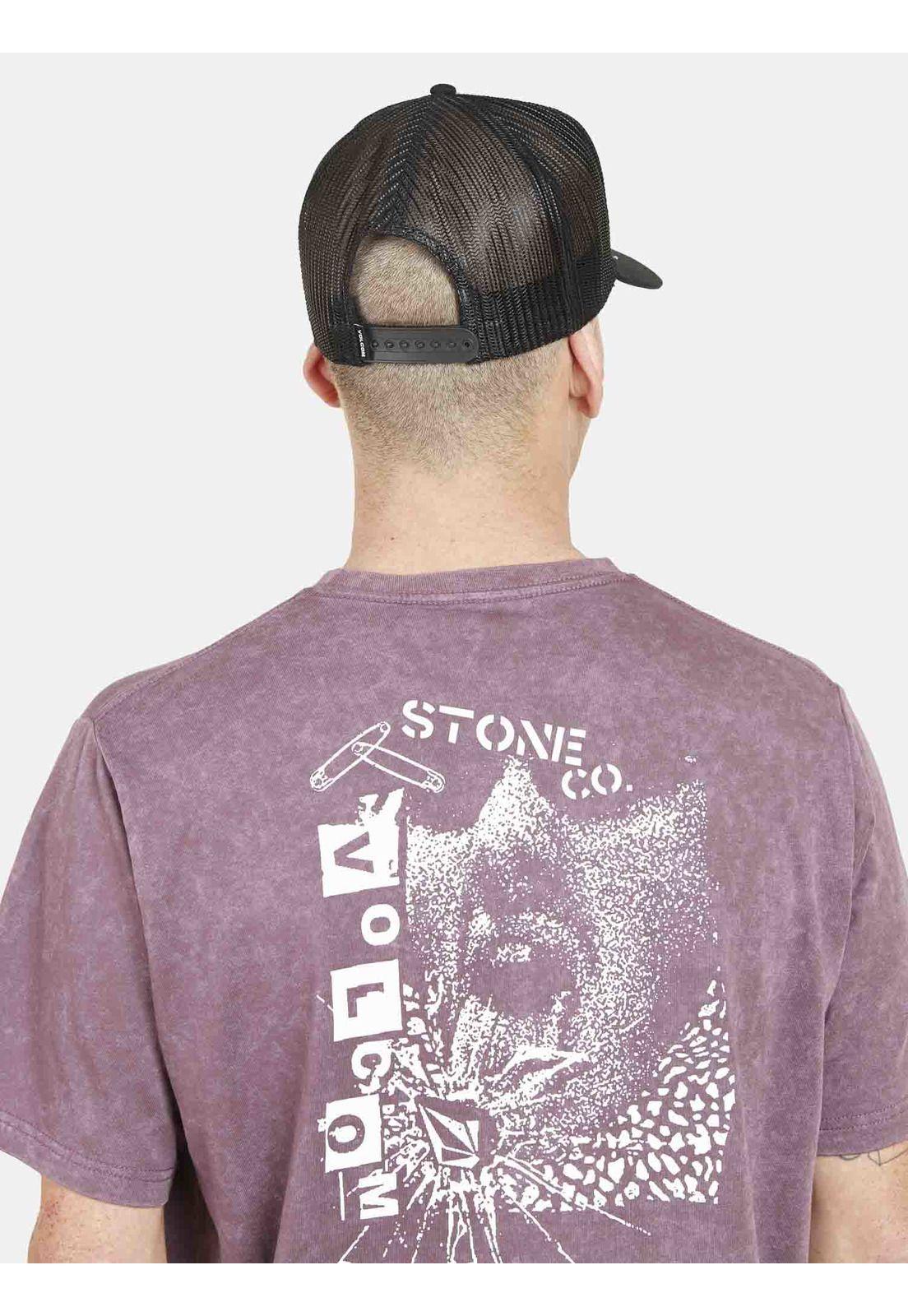 Polera SAFETY SS  TEE Hombre Burdeo Volcom-1