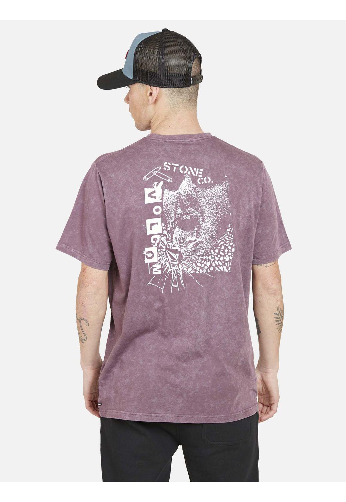 Polera SAFETY SS  TEE Hombre Burdeo Volcom-3