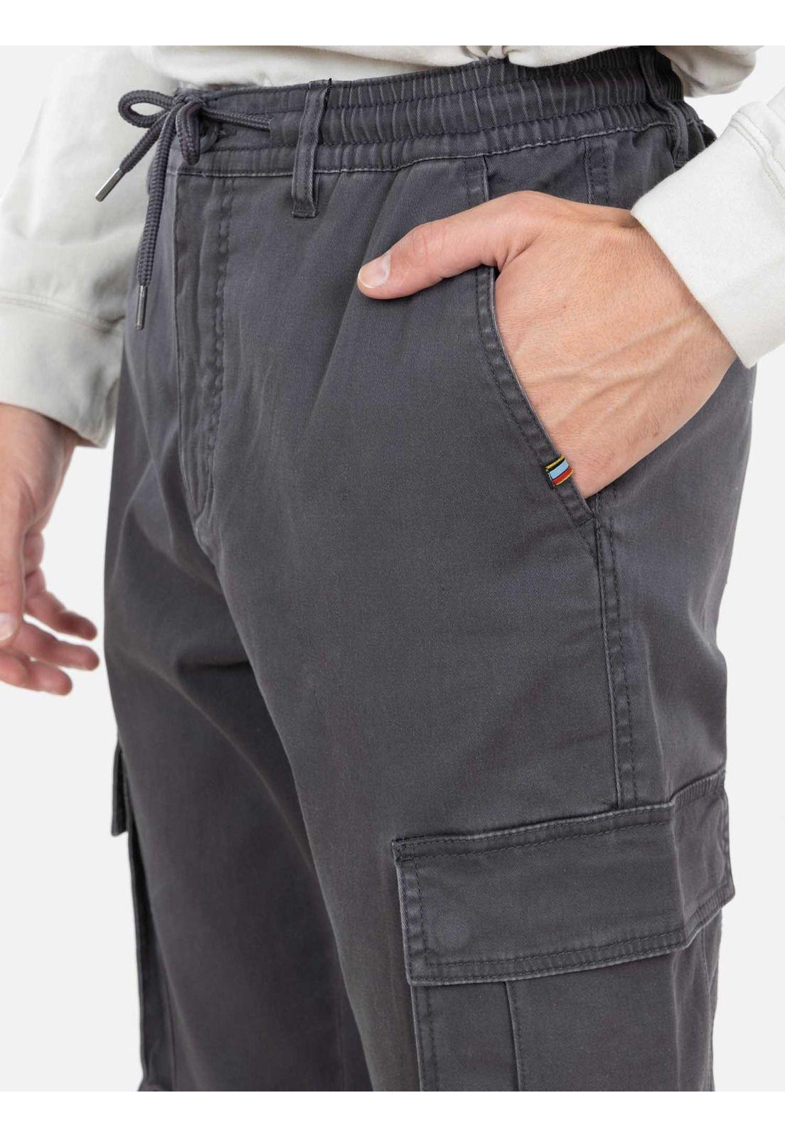 Pantalon Rebel Gris Hombre Rusty-2