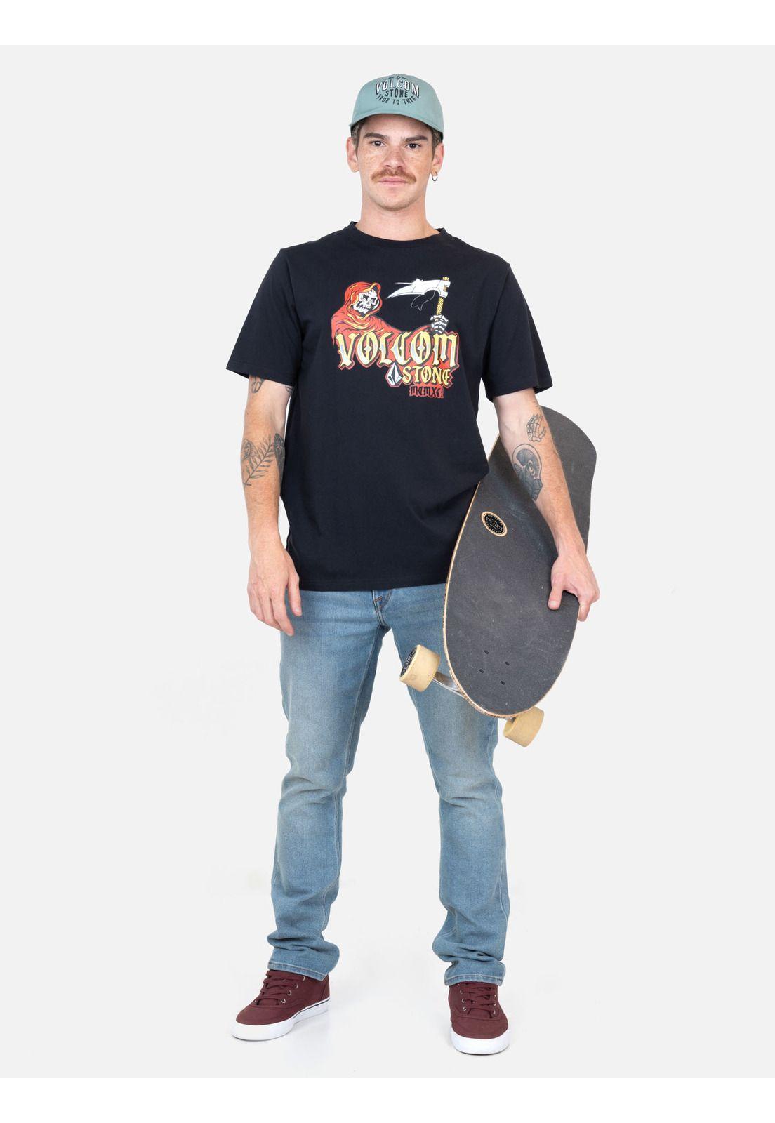 Polera MC Riptidex Negro Hombre Volcom-3