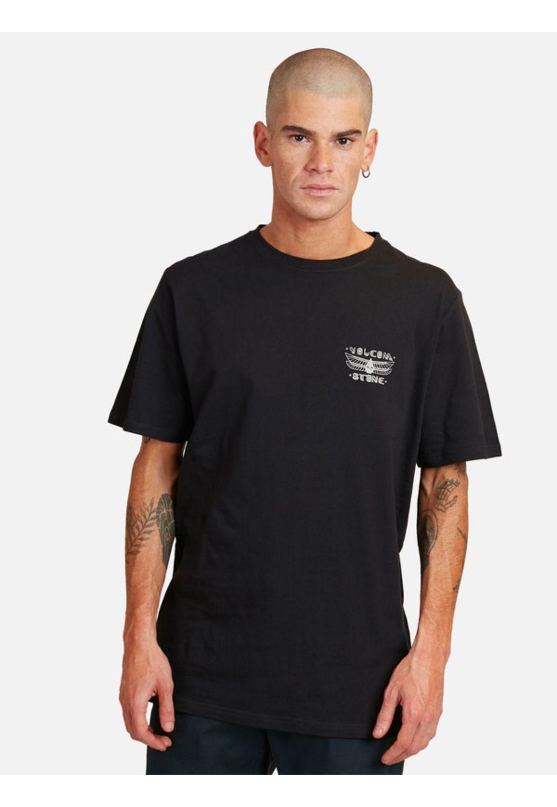 Polera M/C Moon Negro Hombre Volcom-0