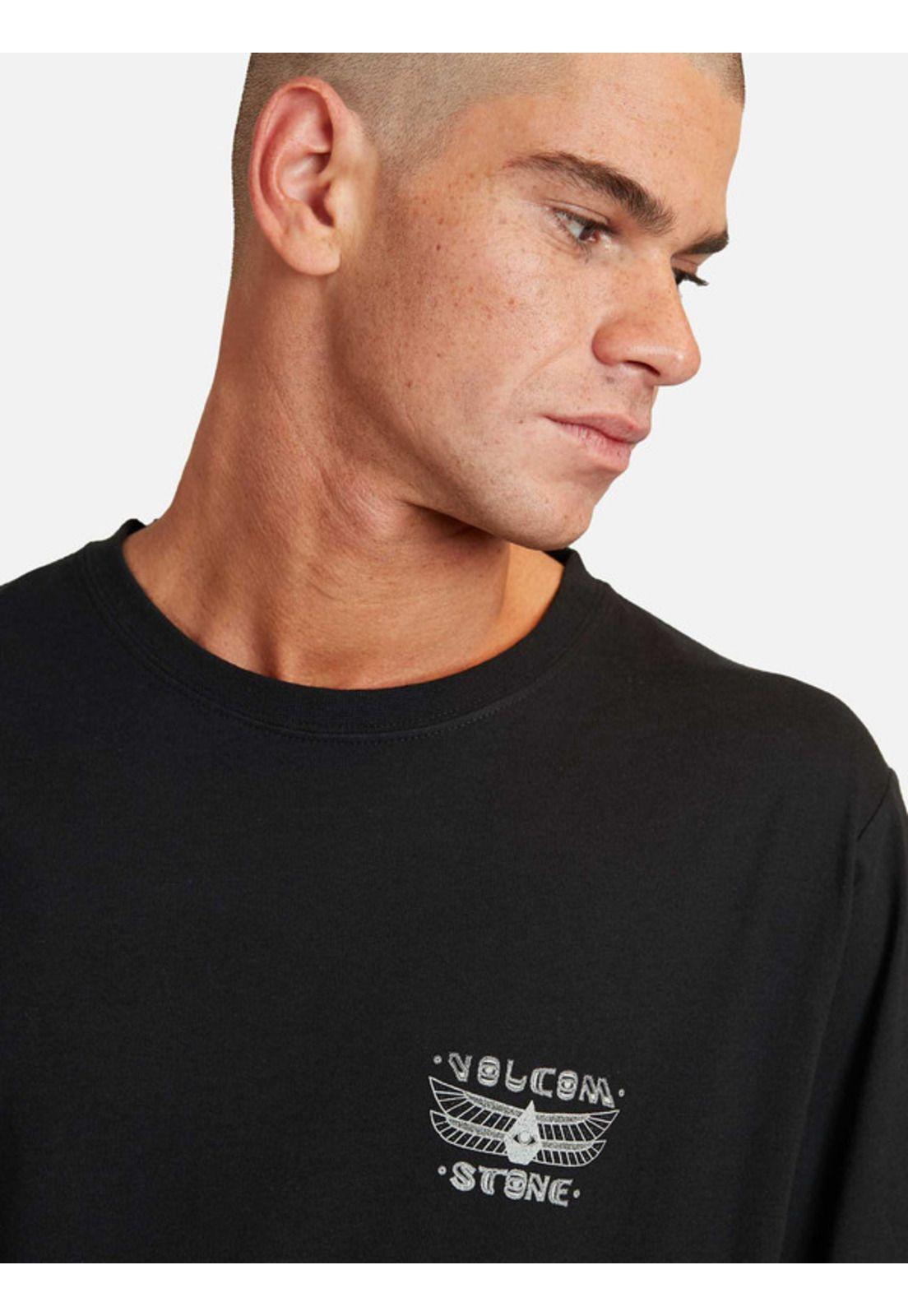 Polera M/C Moon Negro Hombre Volcom-3