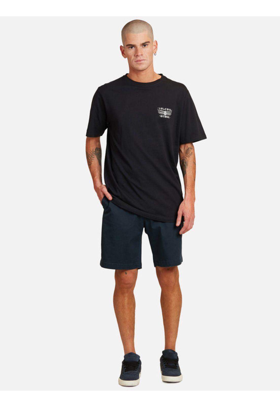 Polera M/C Moon Negro Hombre Volcom-4