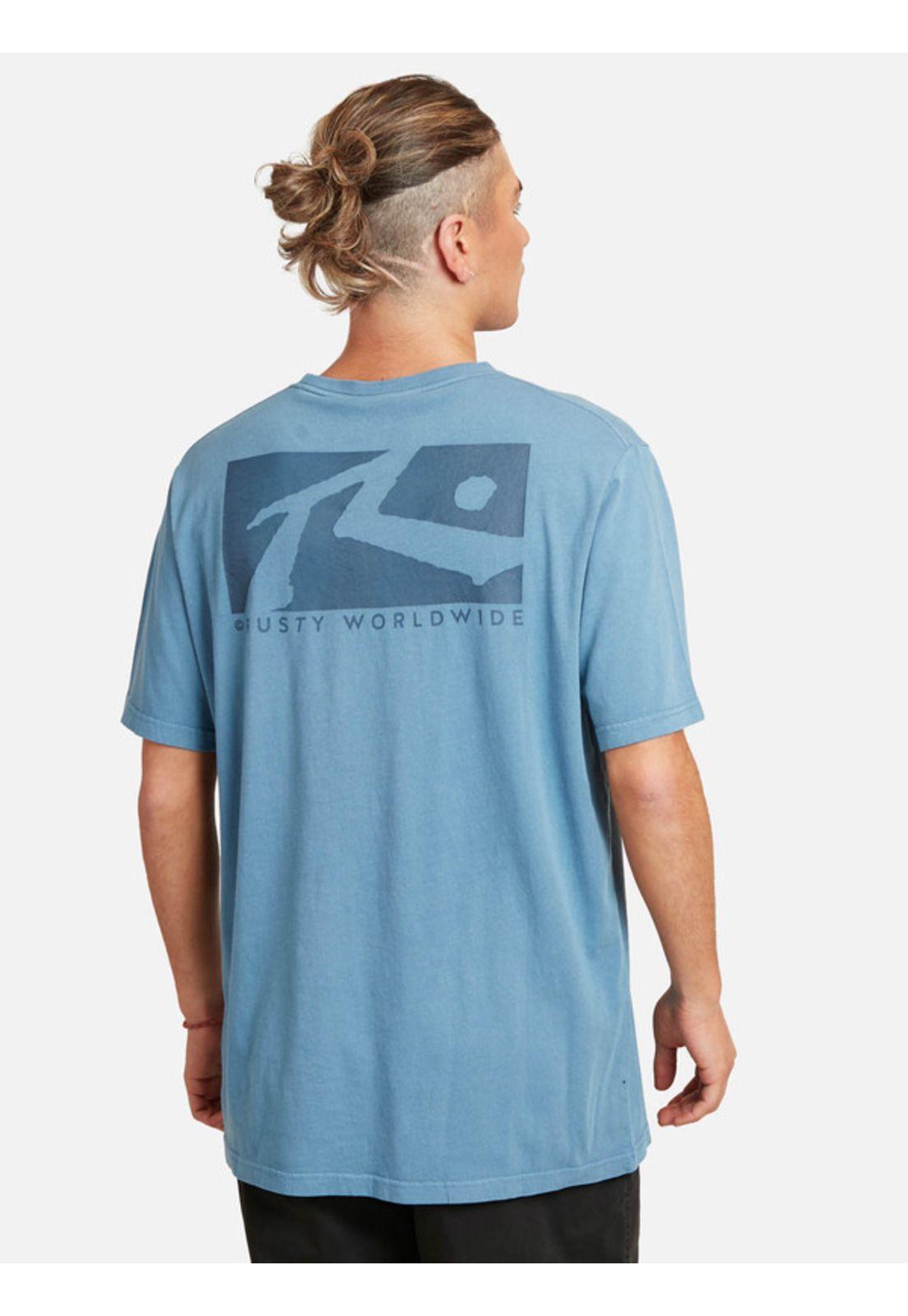 Polera Boxed In Lb Sst Azul Hombre Rusty-1