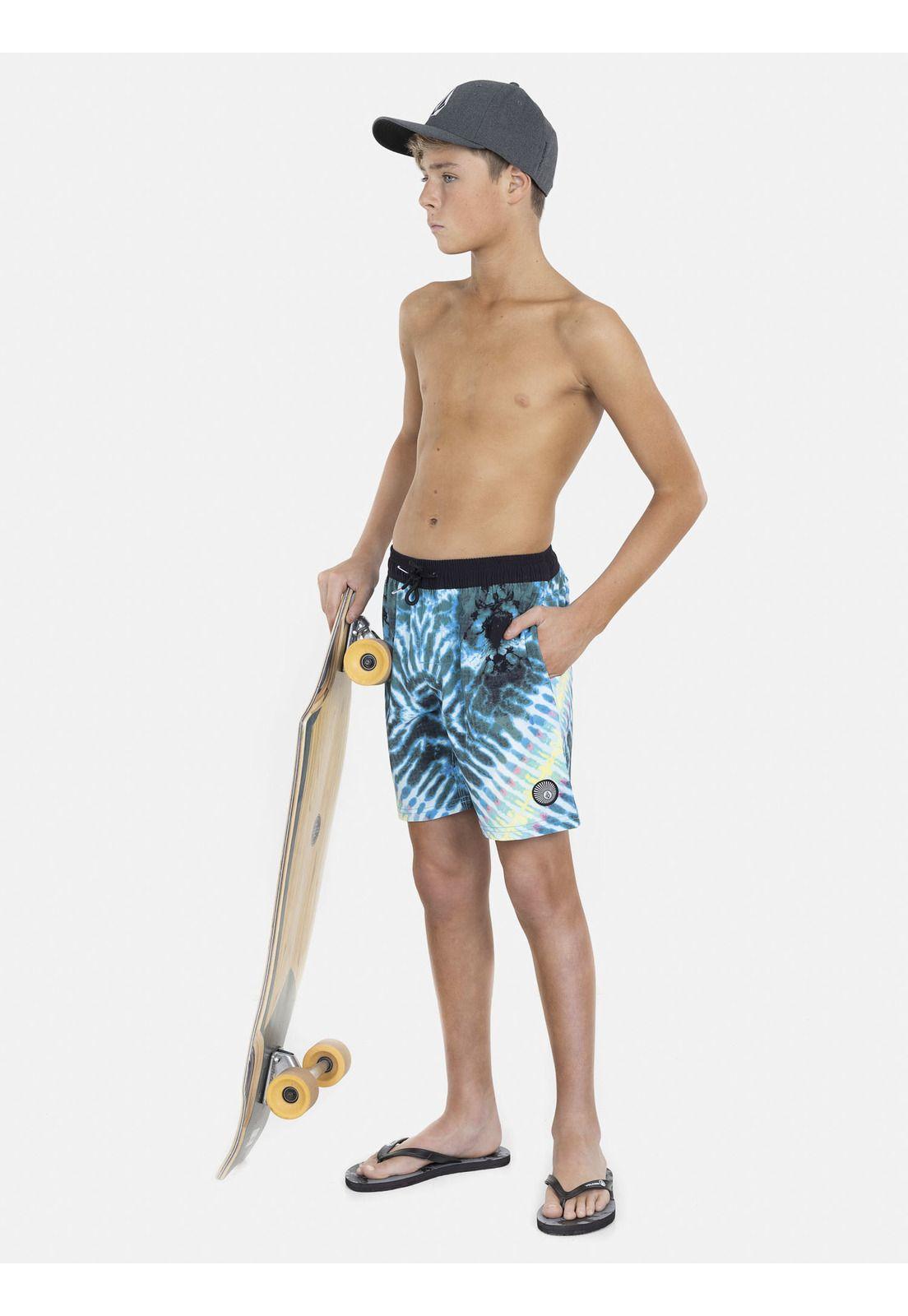 Traje de Baño BEACH BUNCH ELASTIC WAIST SHORTS Juvenil Multicolor Volcom-3