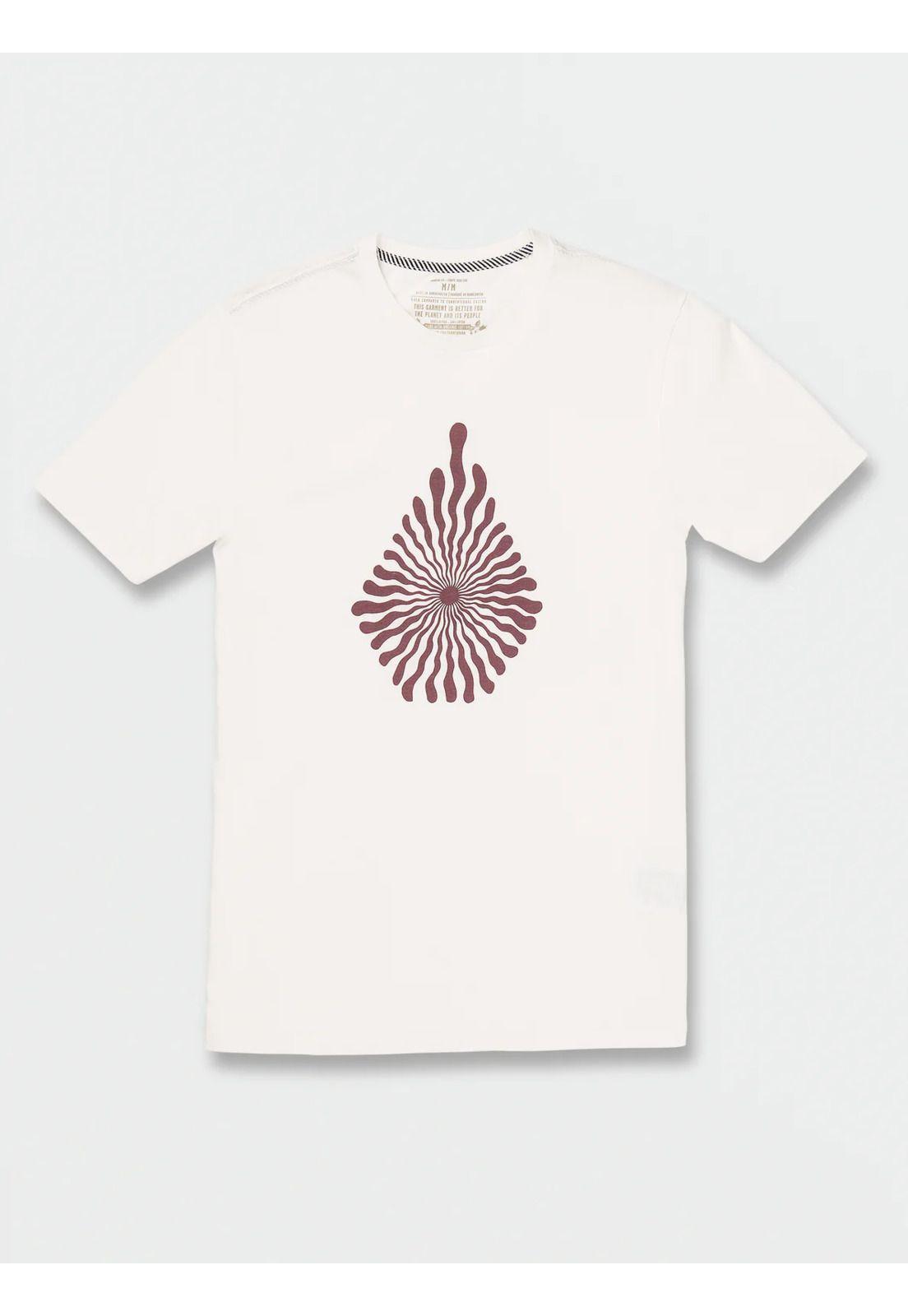 Polera VIBEY STONE FTY SS TEE Hombre Blanco Volcom-1