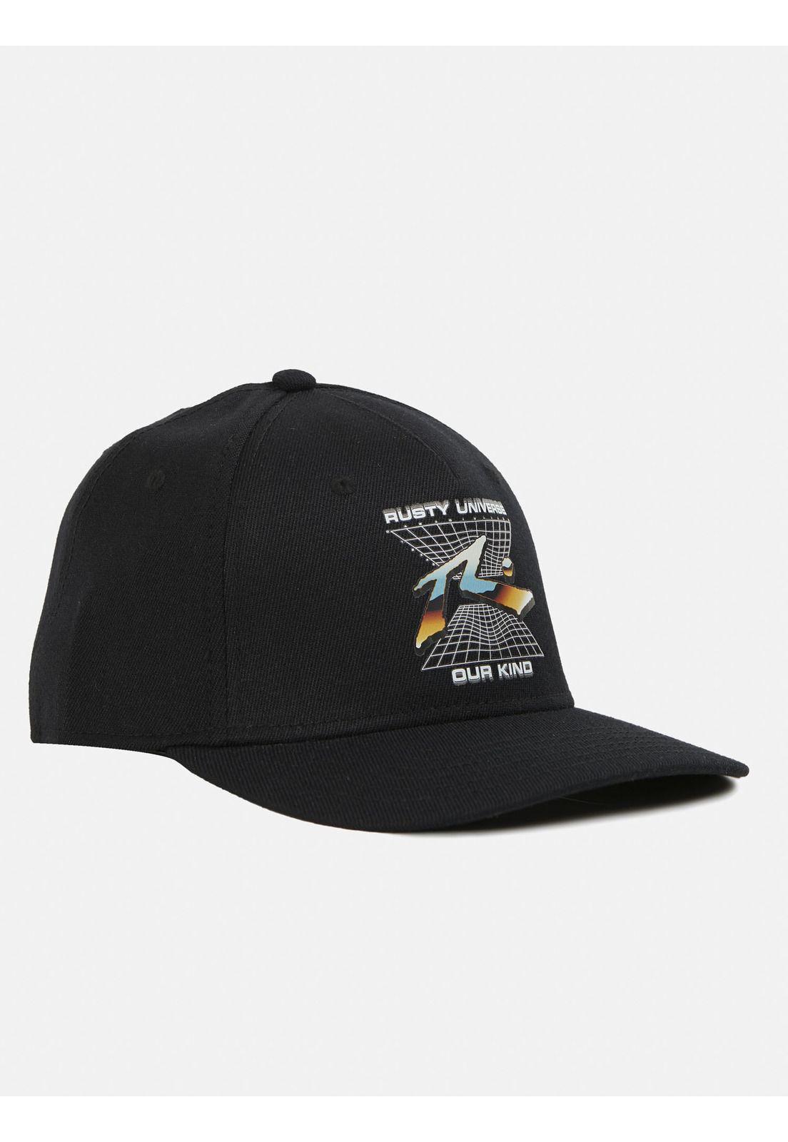 Jockey Rusty theory Cap Hombre Negro Rusty-2