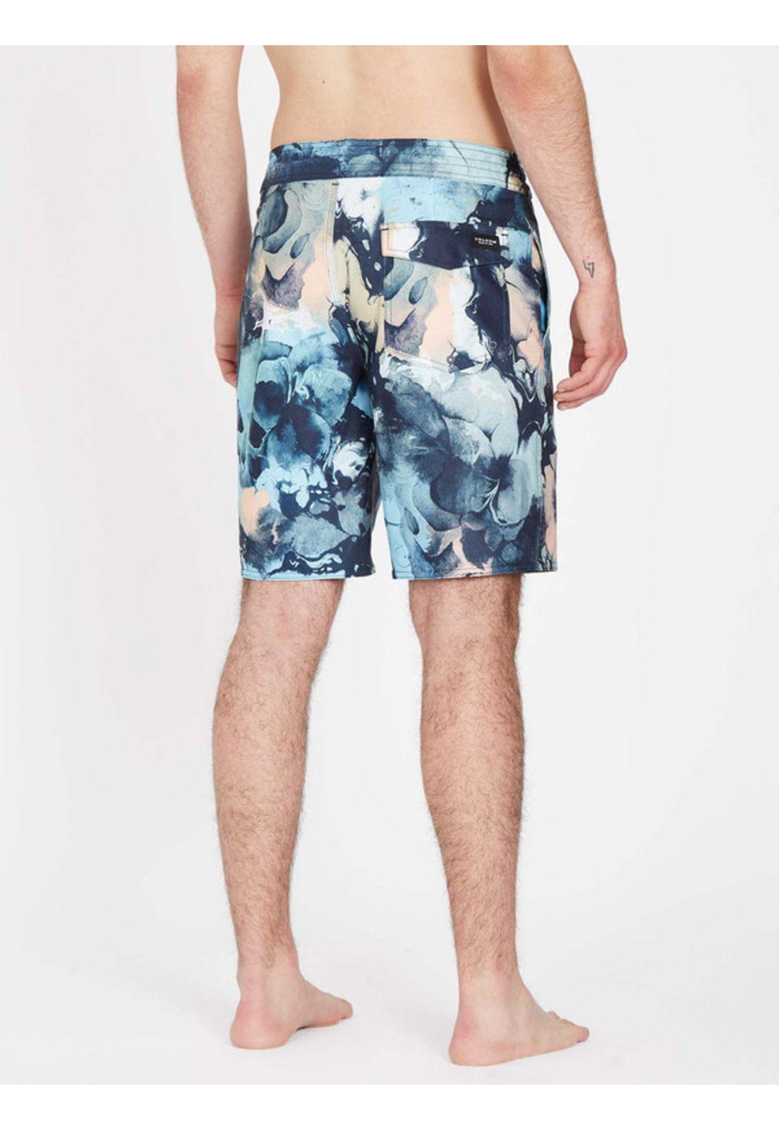 Traje De Baño Skulli Wash Stoney  Azul marino Hombre Volcom-1