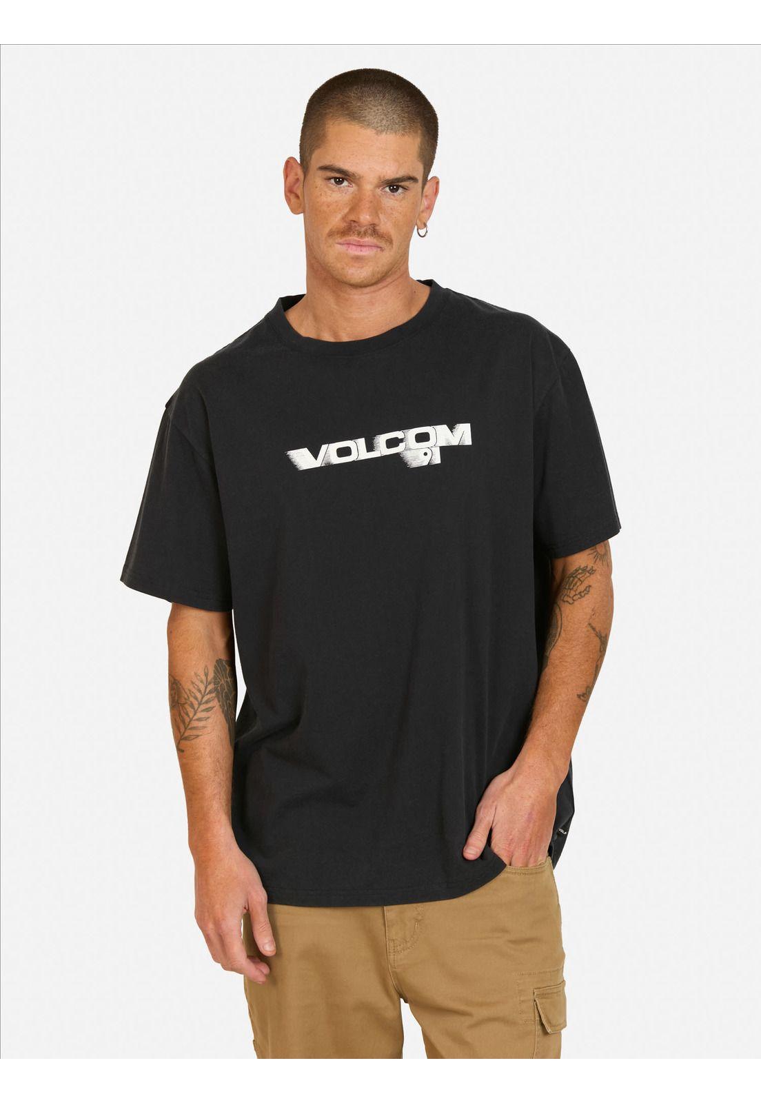 Polera MC Long Time Negro Hombre Volcom-0