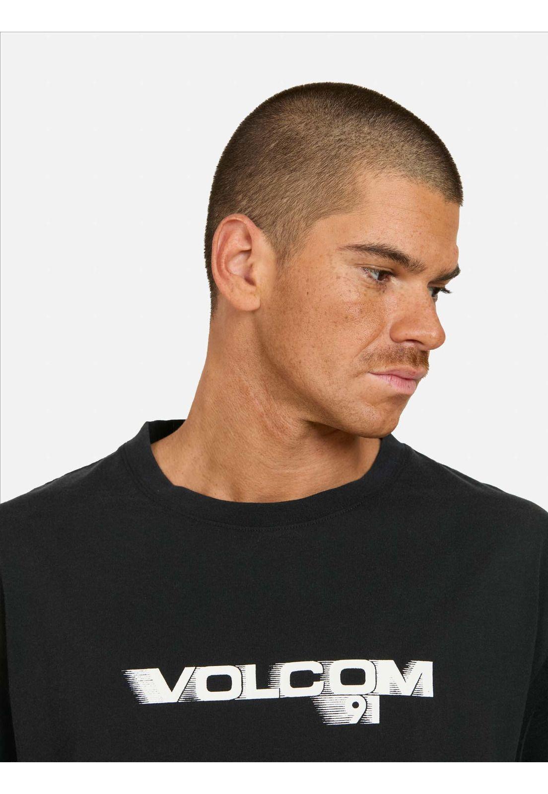 Polera MC Long Time Negro Hombre Volcom-2