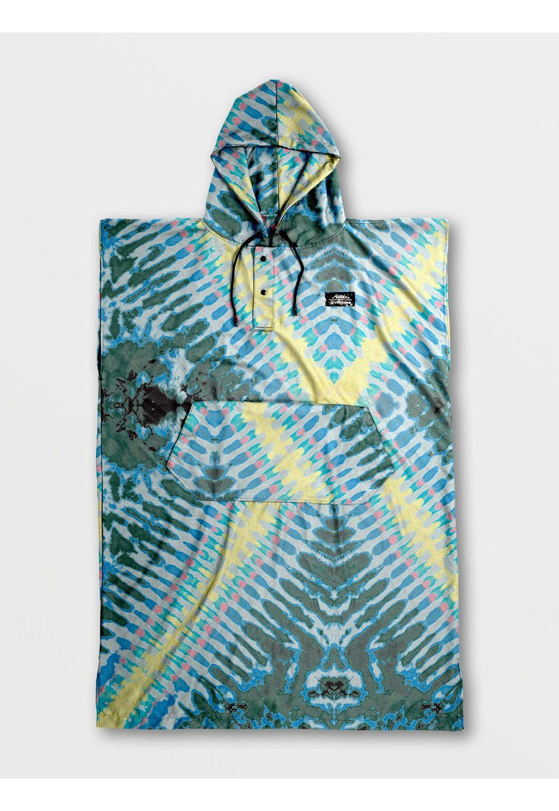 Toalla Poncho Matador Peackable Azul Volcom-1