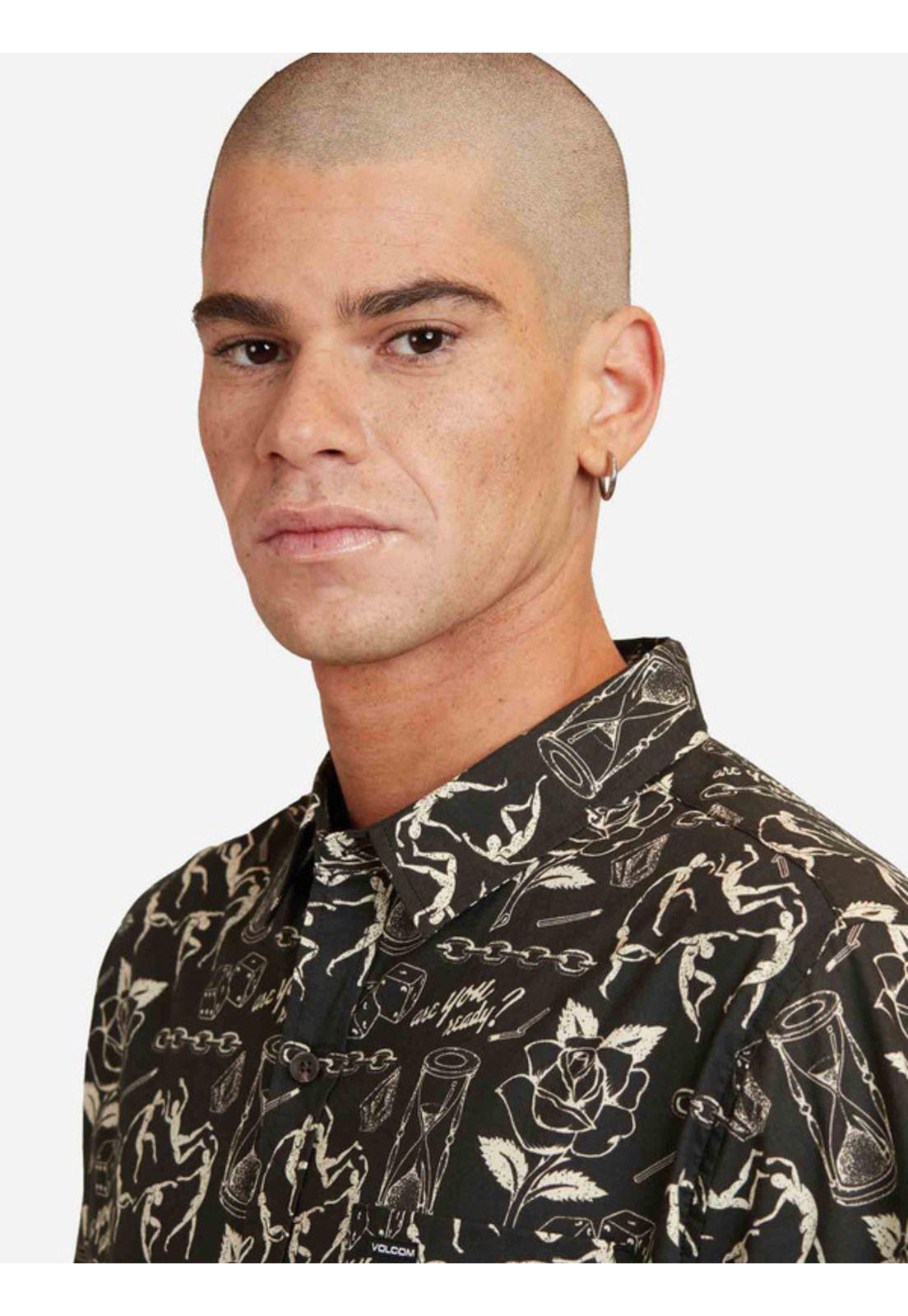 Camisa Heavy Medley Short Sleeve Shirt  Multicolor Hombre Volcom-3