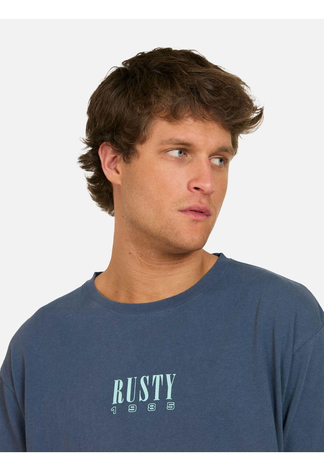 Polera MC Fierce Azul Hombre Rusty-2