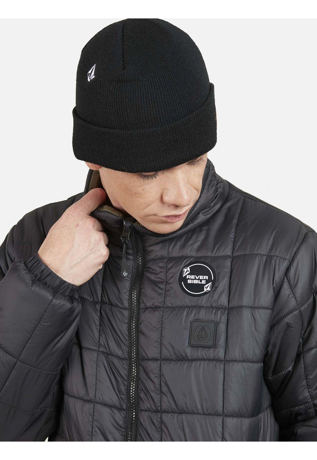 Parka Reversible Solid Hombre Negro Volcom-3