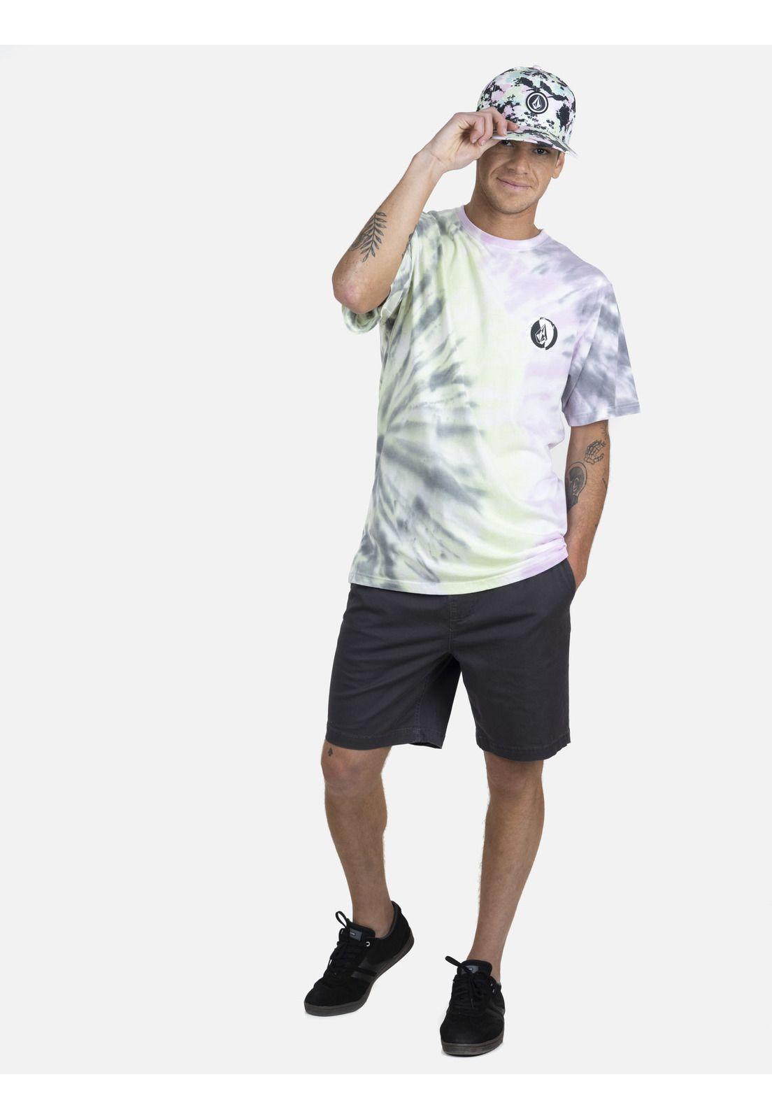 Polera M/C Premium Hombre 7P166-MV22 Morado Volcom-3