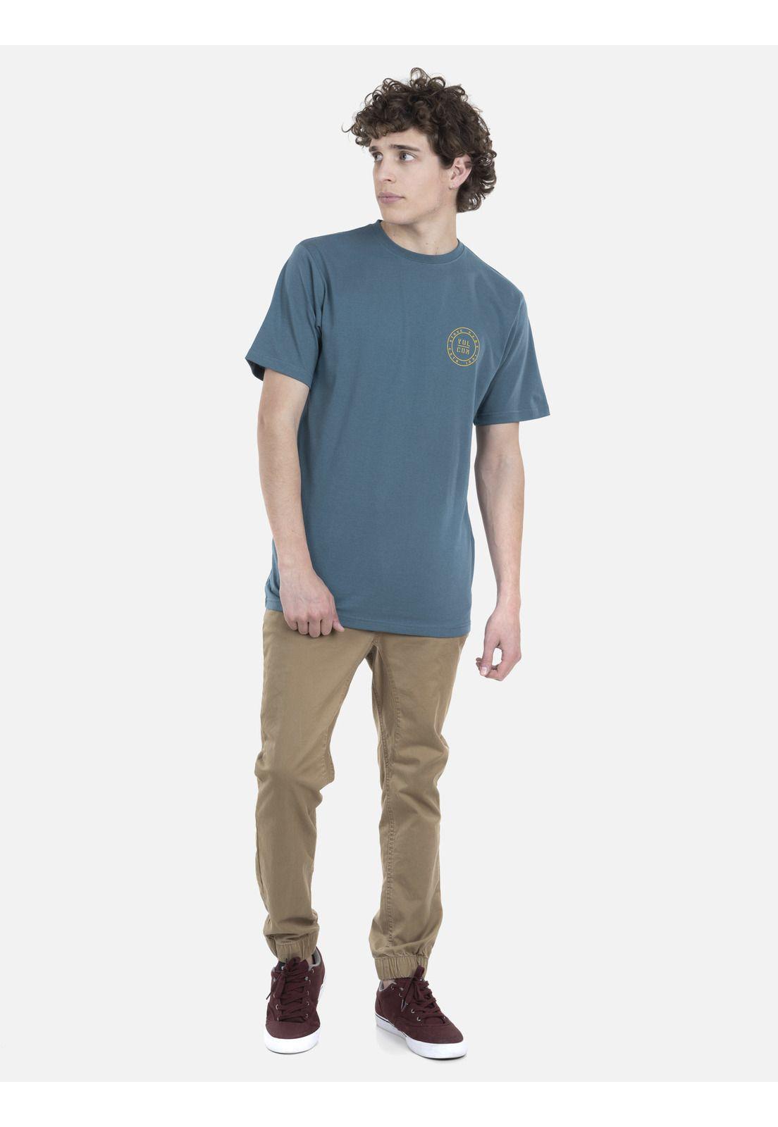 Polera M/C Básica Hombre 7P115-MV22 Azul Volcom-3