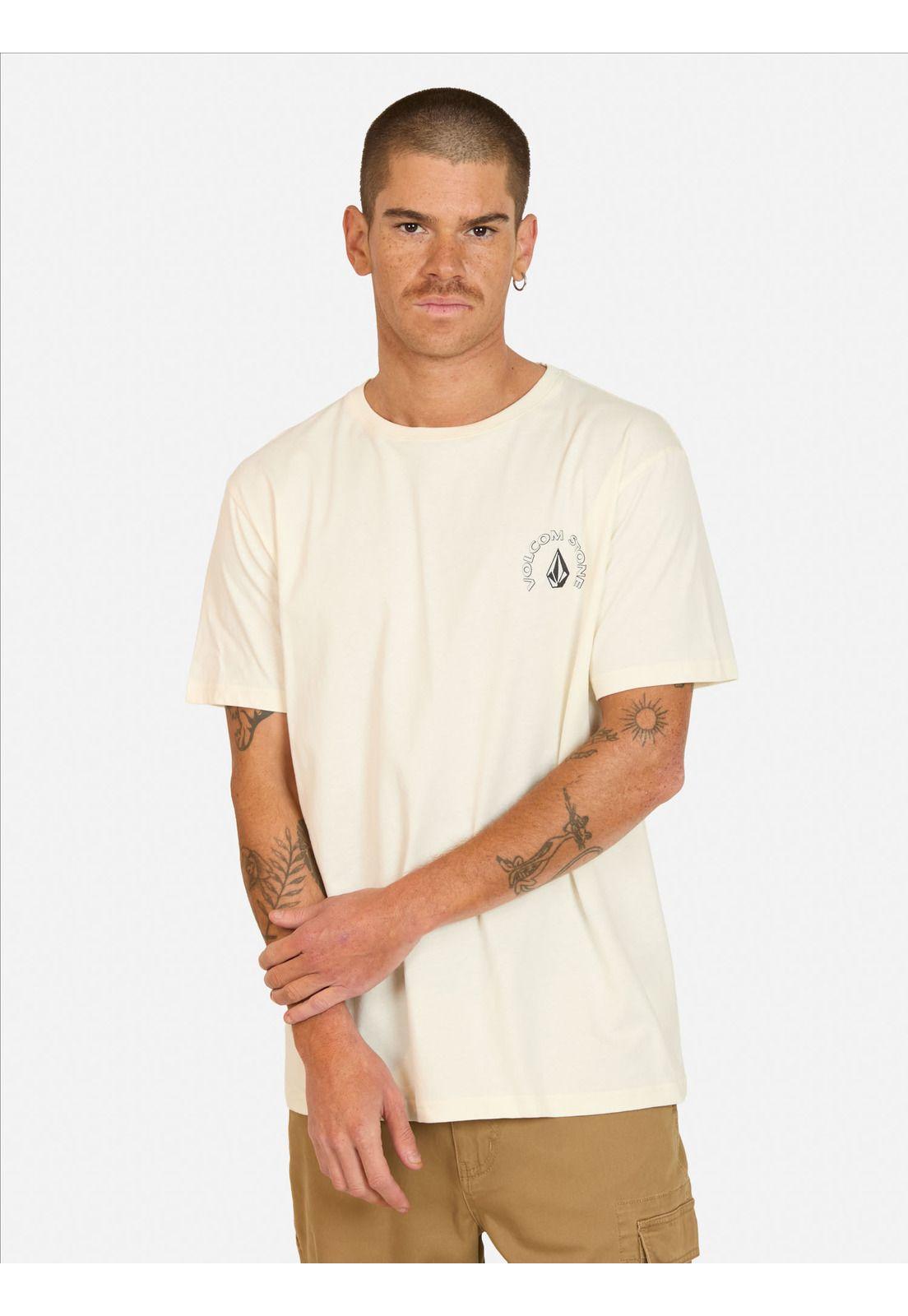 Polera MC Push Beige Hombre Volcom-0