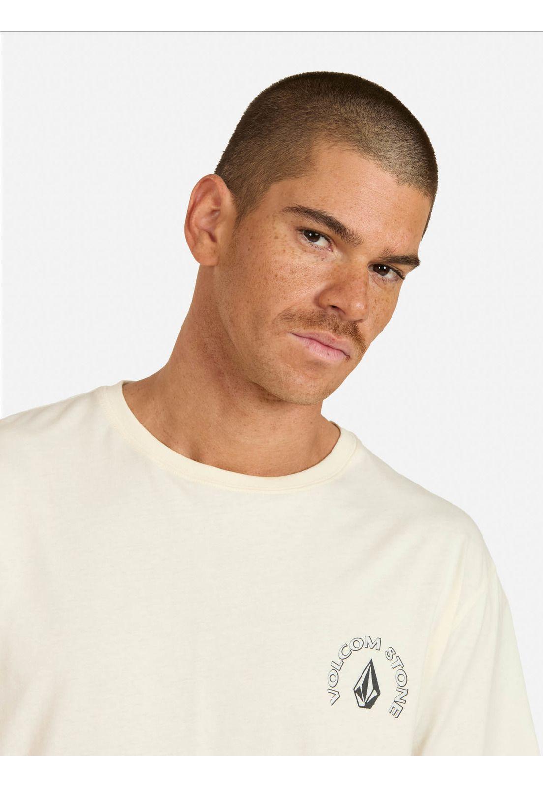 Polera MC Push Beige Hombre Volcom-2