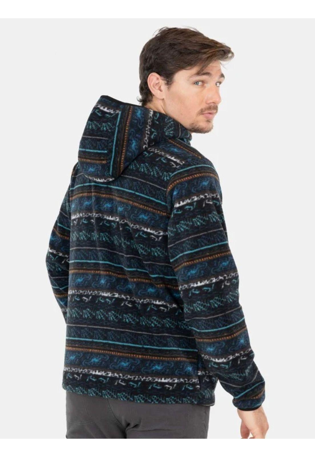 Poleron Micropolar Zekka Multicolor Hombre Rusty-1