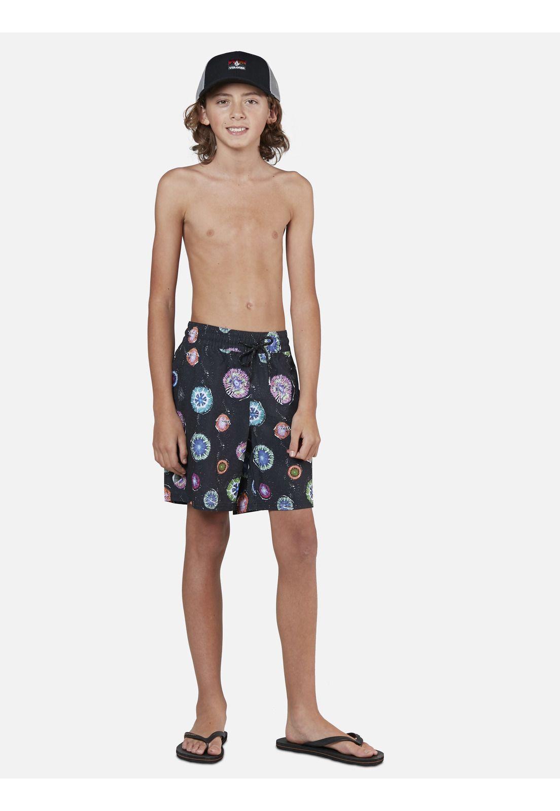 Traaje de Baño Juvenil 7T319-MV22 Negro Volcom-3