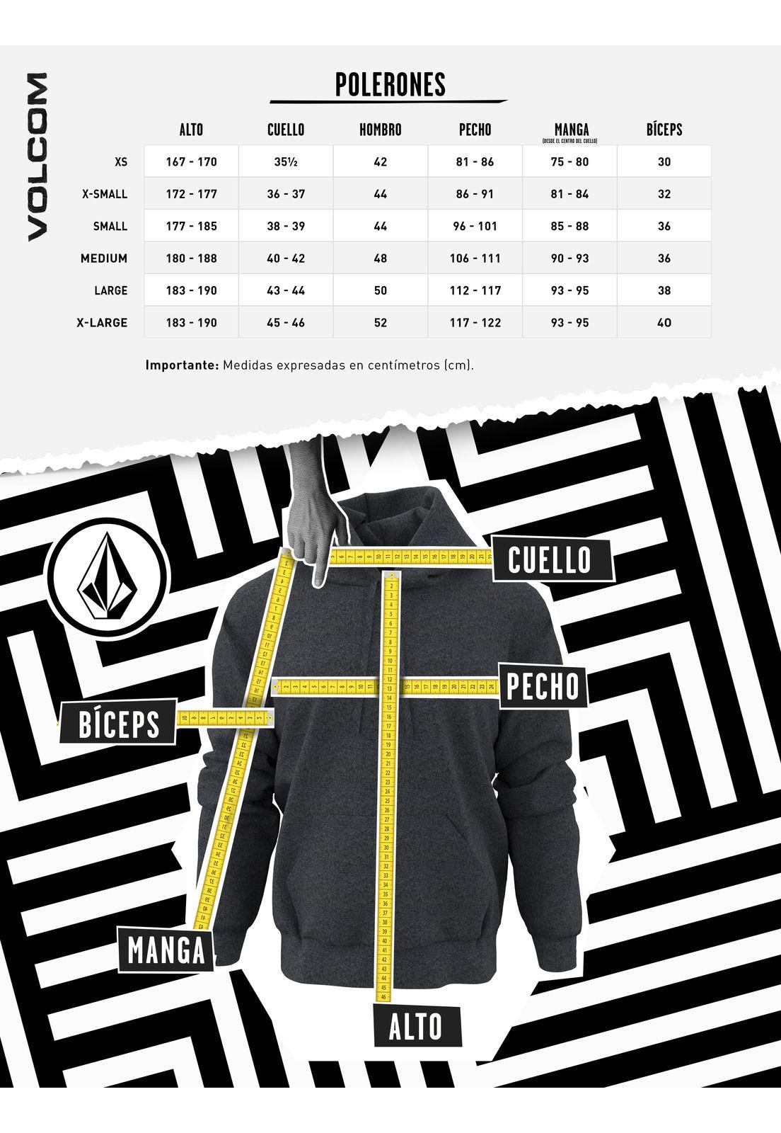 Poleron Canguro 7O524 Juvenil Multicolor Volcom-2