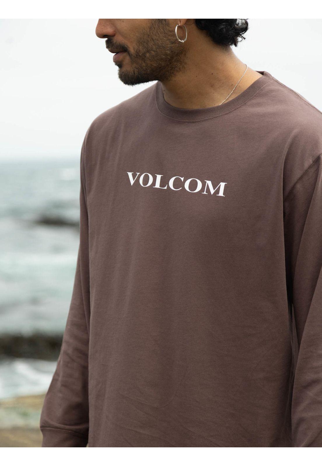 Polera ML VLC Stone Café Hombre Volcom-2