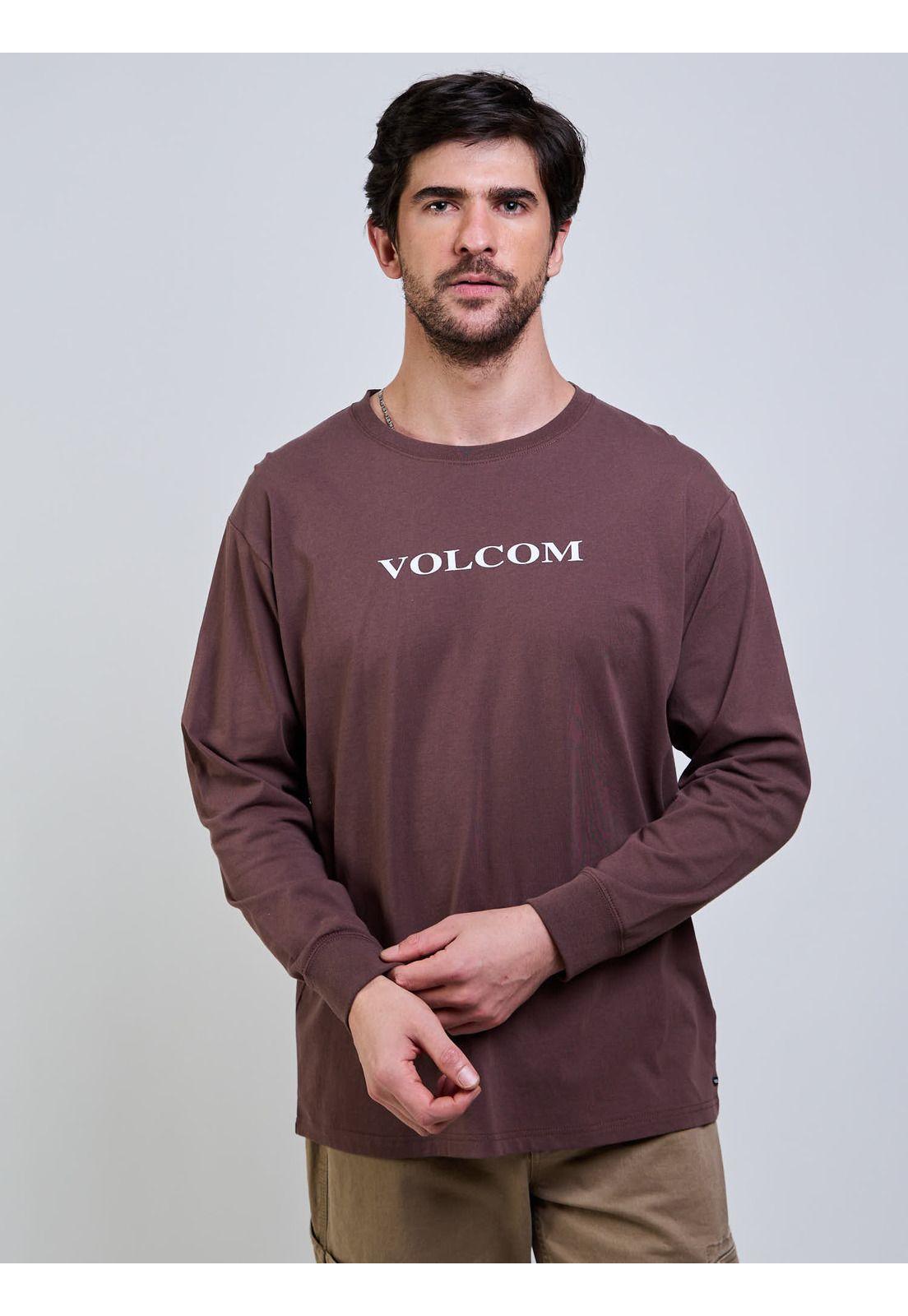 Polera ML VLC Stone Café Hombre Volcom-4