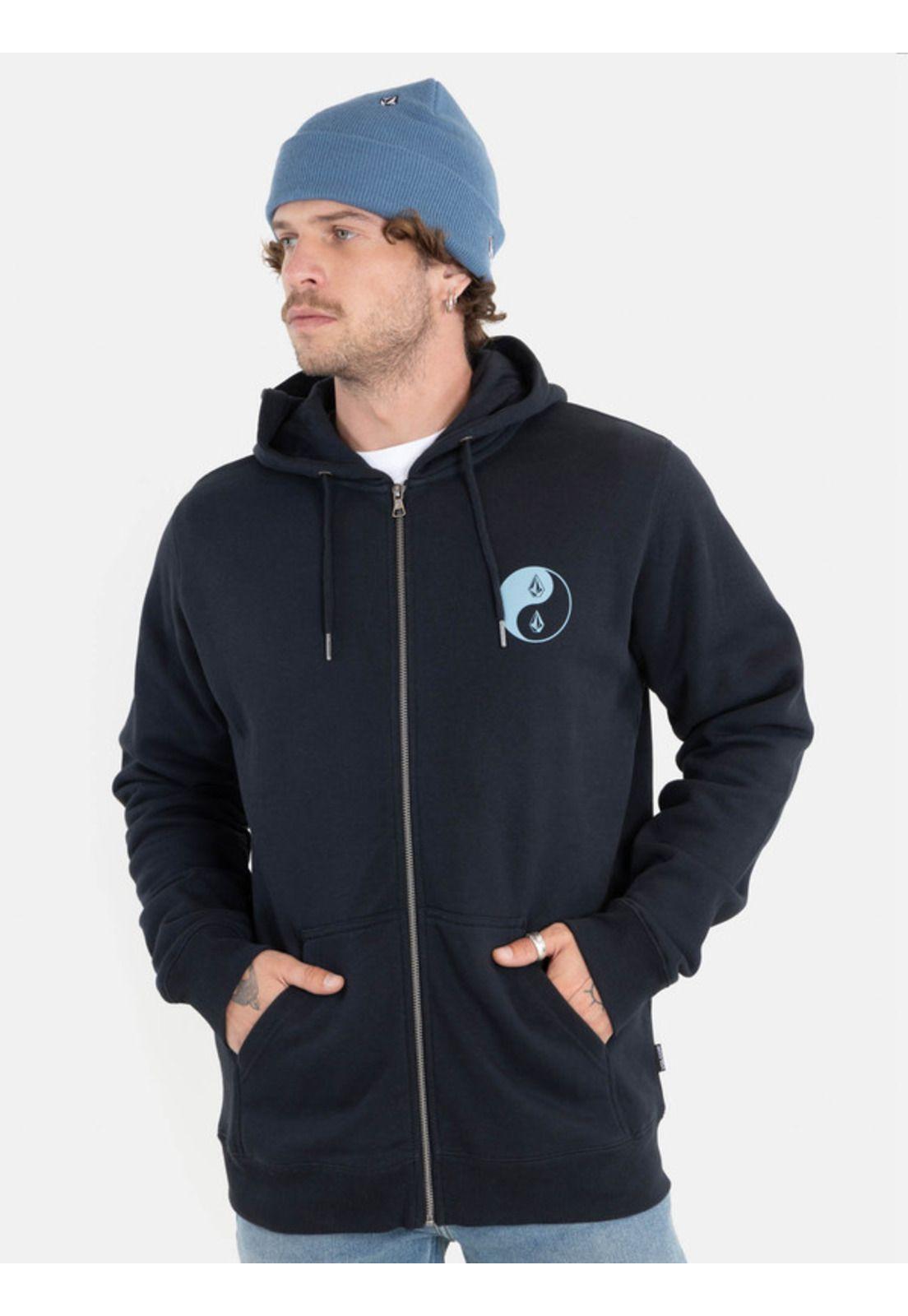 Poleron Crowned Zip Fleece Hombre Volcom-0