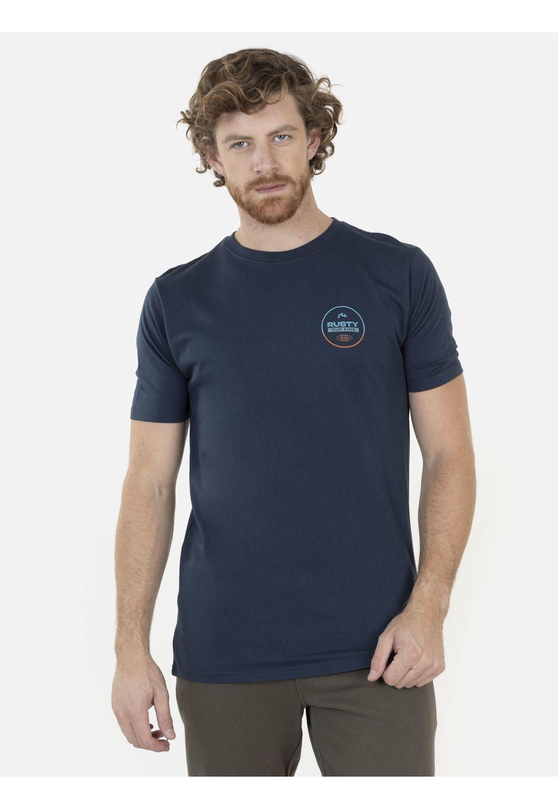 Polera Hombre 7P261 Azul Rusty-0