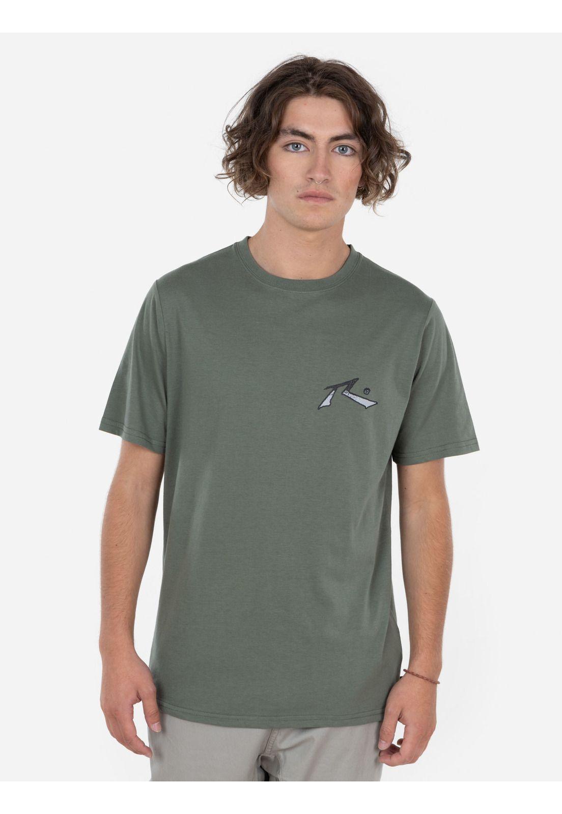 Polera THE SURF 85 SS TEE Hombre Verde Rusty-0