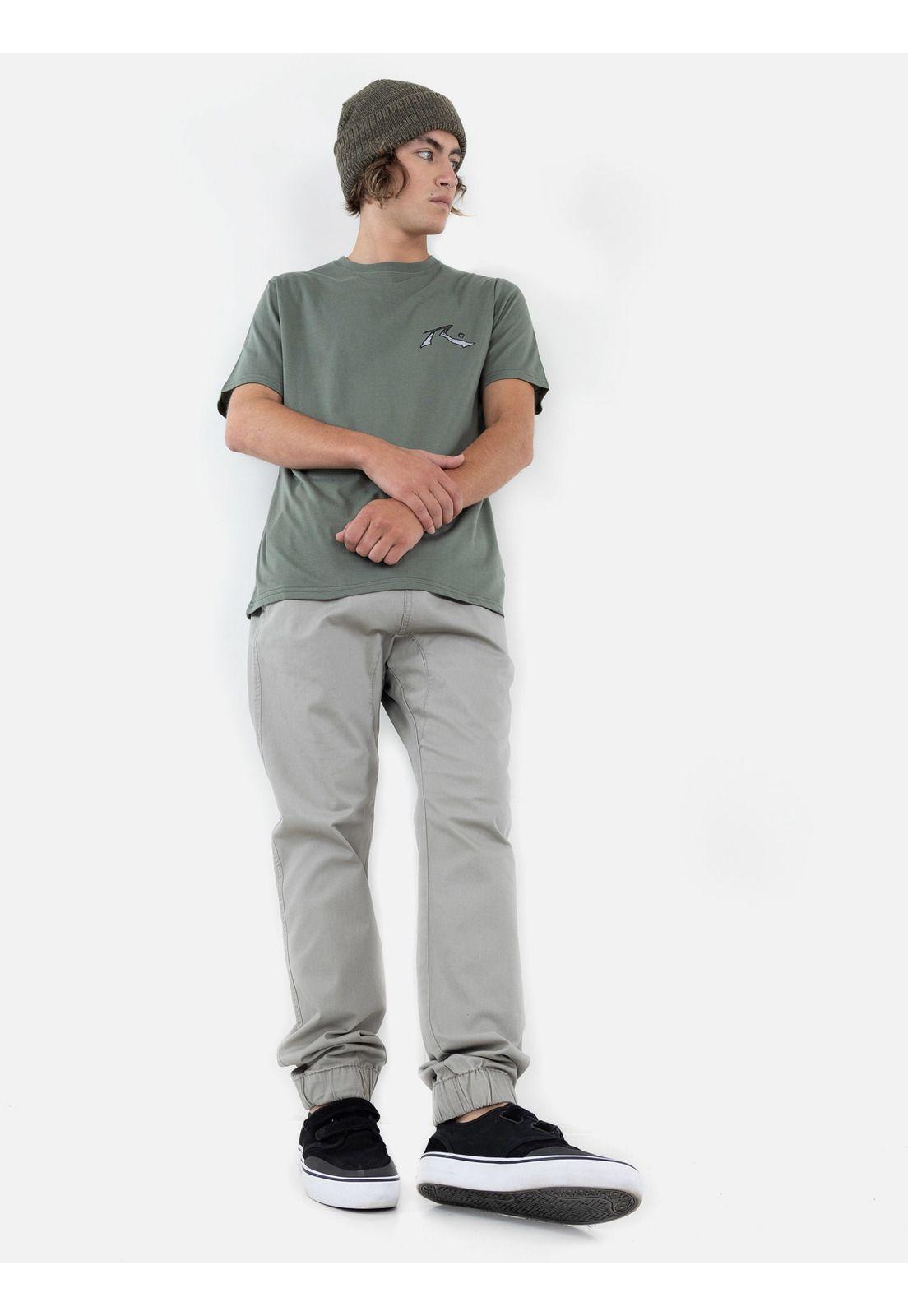 Polera THE SURF 85 SS TEE Hombre Verde Rusty-4