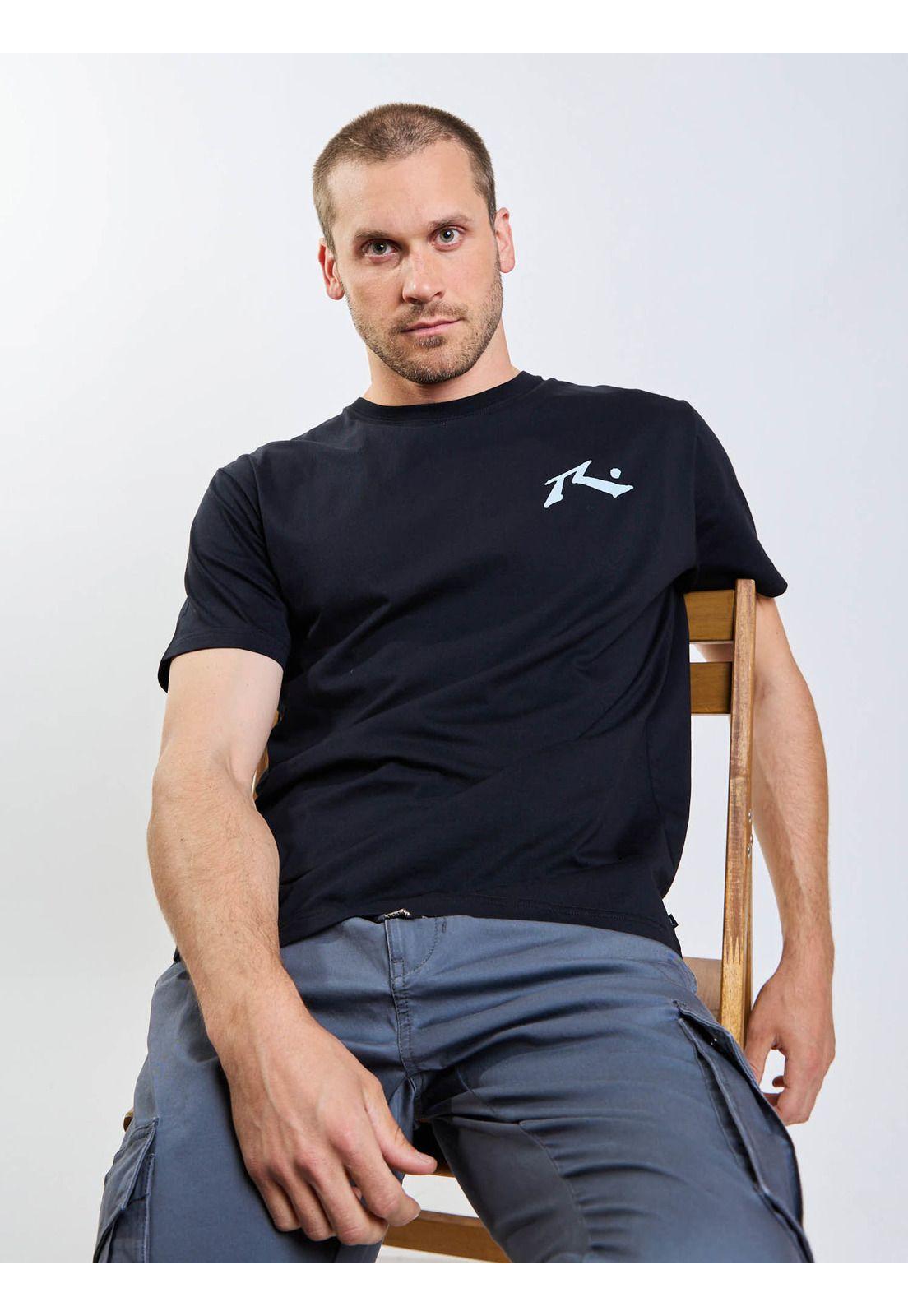 Polera MC Space Lava Negro Hombre Rusty-5