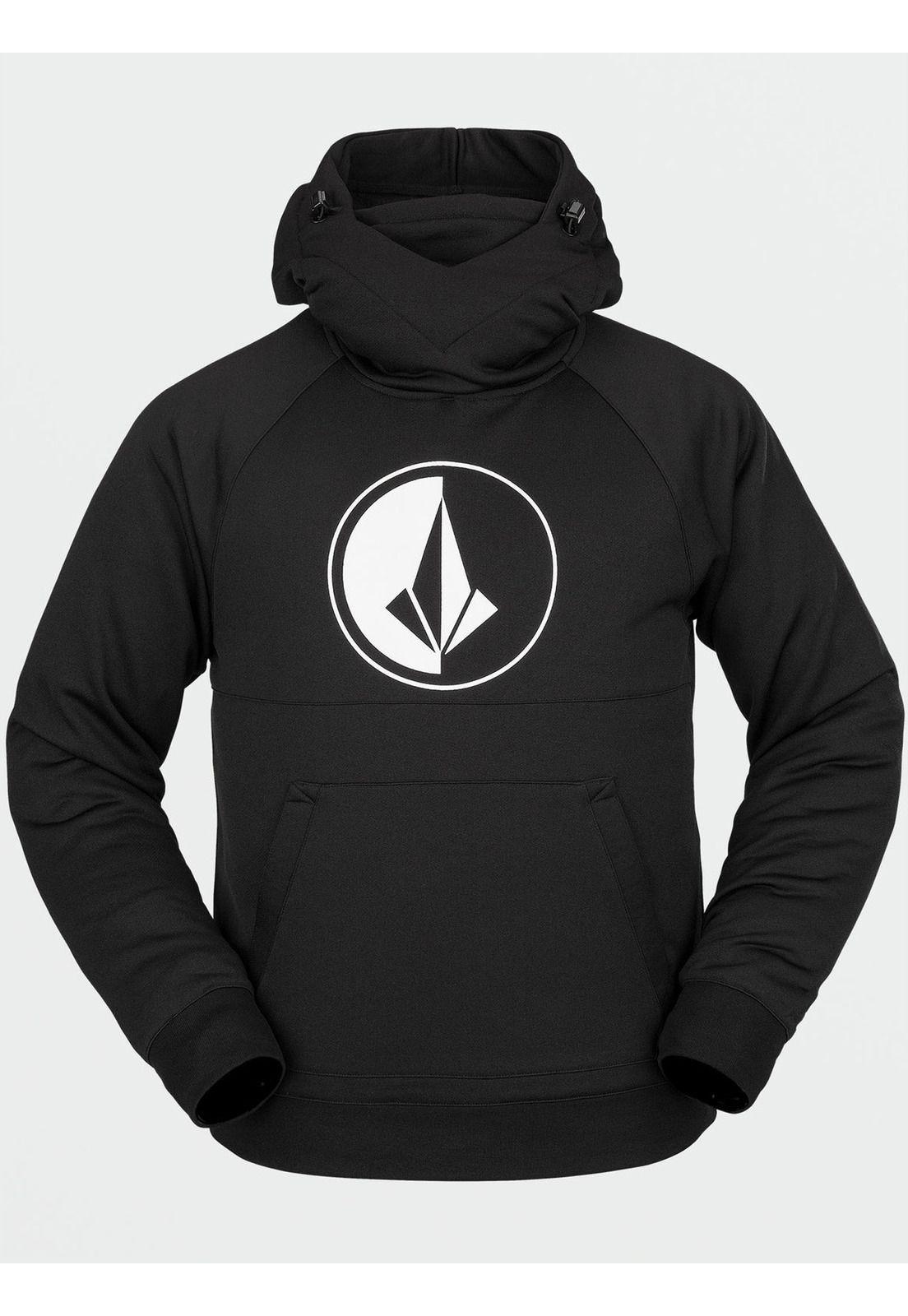 Poleron HYDRO RIDING HOODIE Hombre Negro Volcom-0