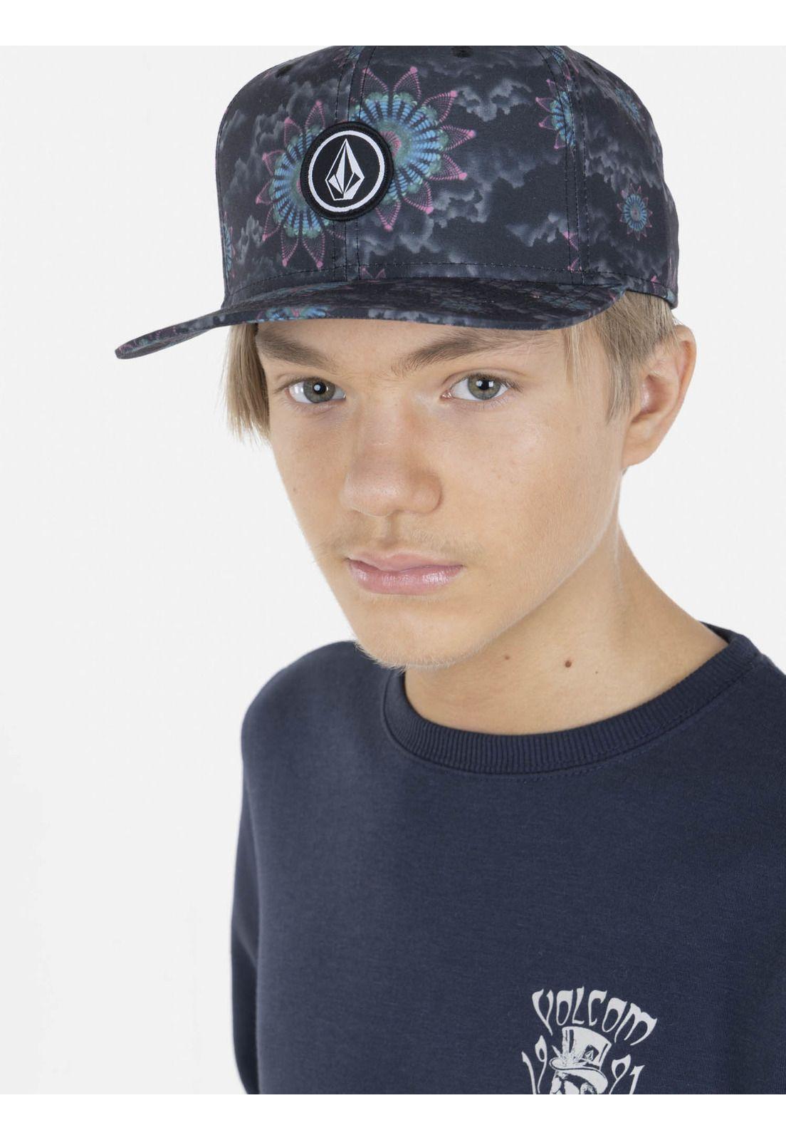 Poleron STONED 2 DABONE CREW Juvenil Azul Volcom-3