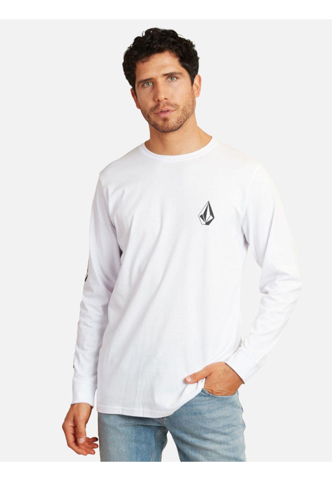 Polera Iconic Stone Lst Blanco Hombre Volcom-0