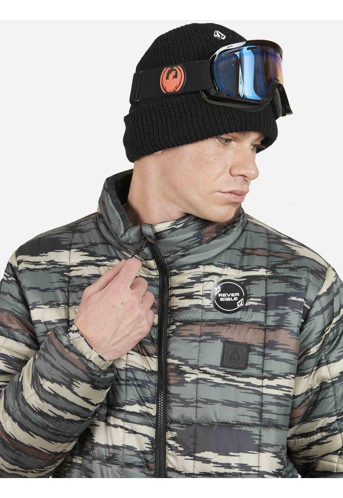 Parka Reversible Army Black Hombre Multicolor Volcom-2